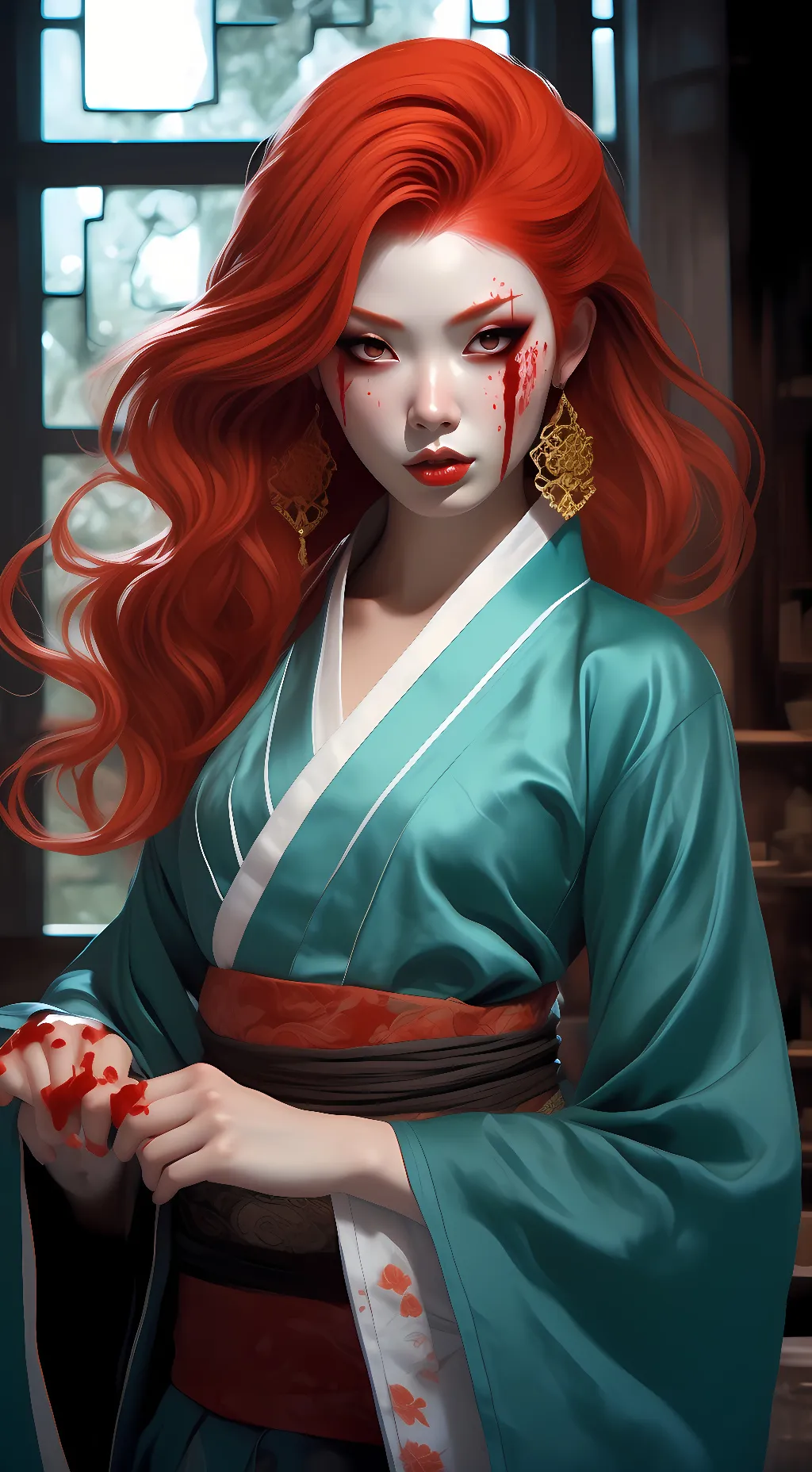 ai character: monika tokito background