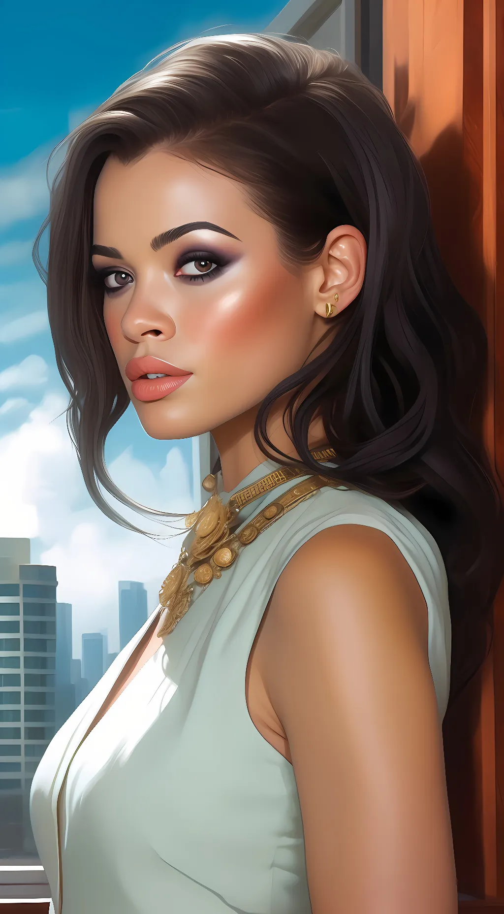 ai character: Halle Hayes background