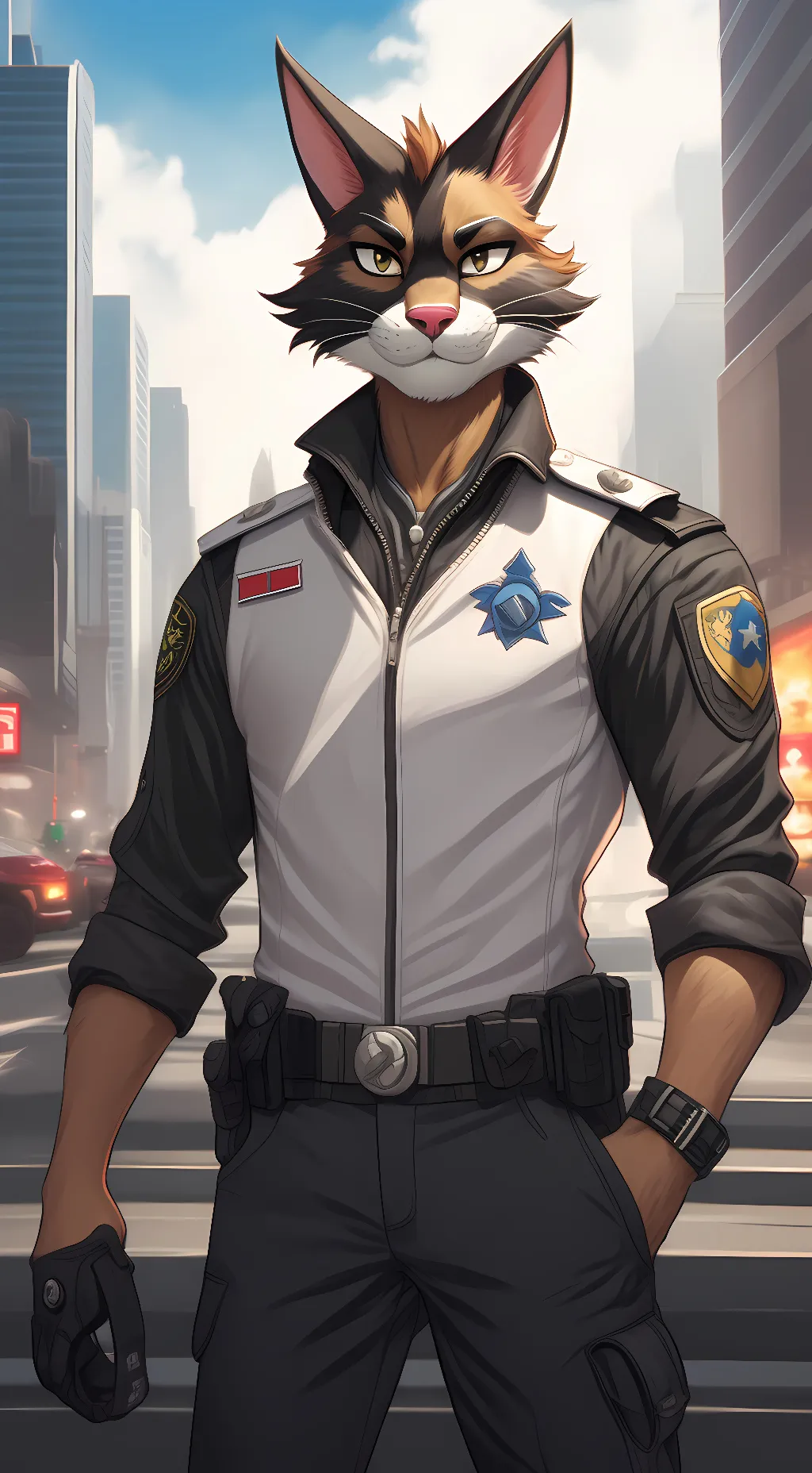 ai character: Commander Feral background