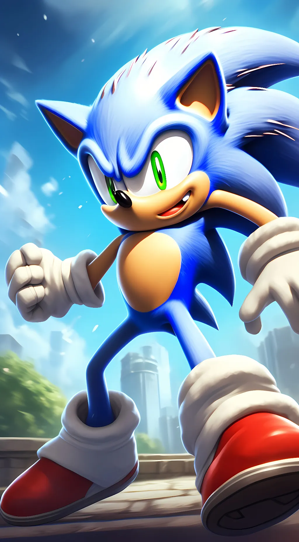ai character: Sonic The Hedgehog background