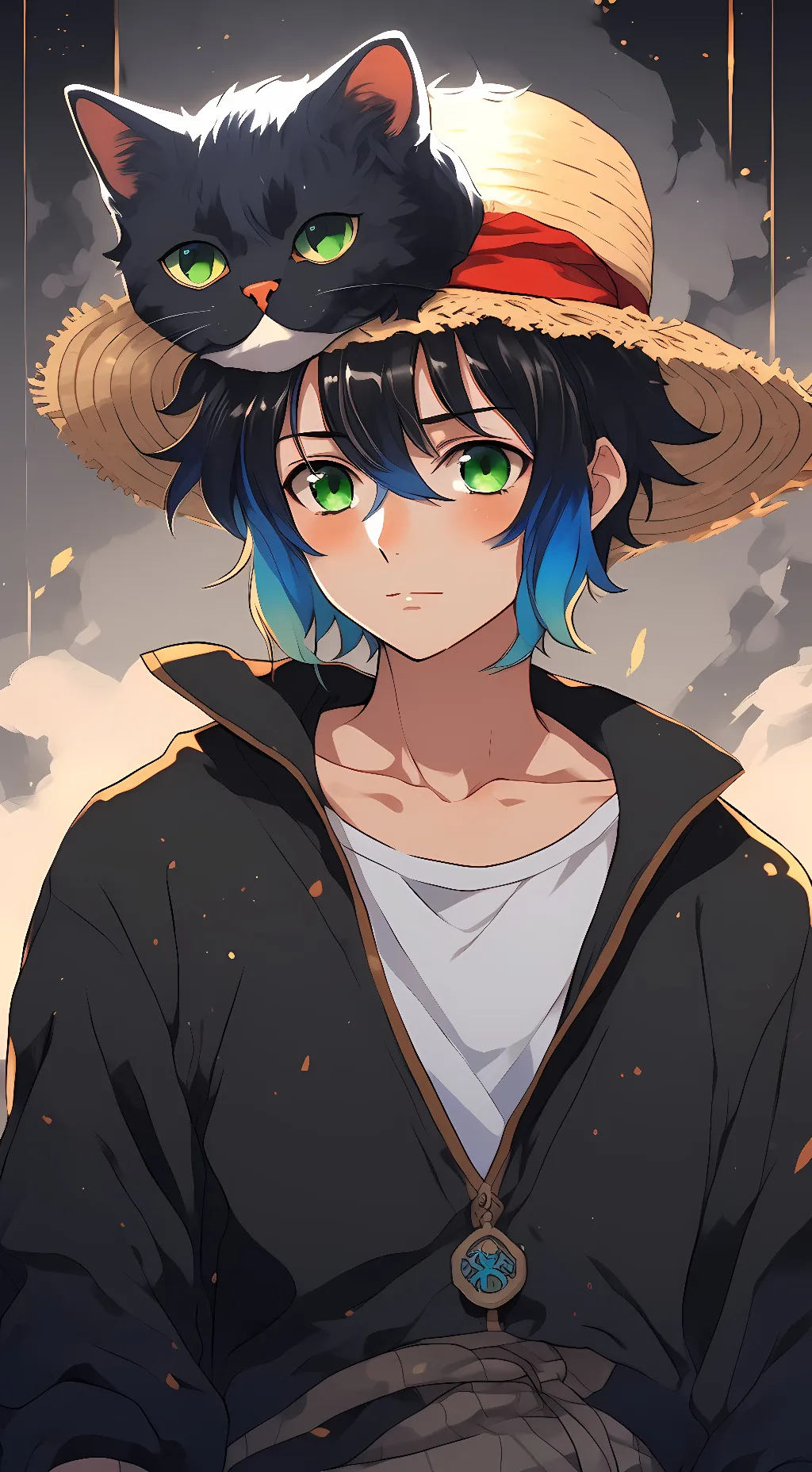 ai character: Inosuke Hashibira background