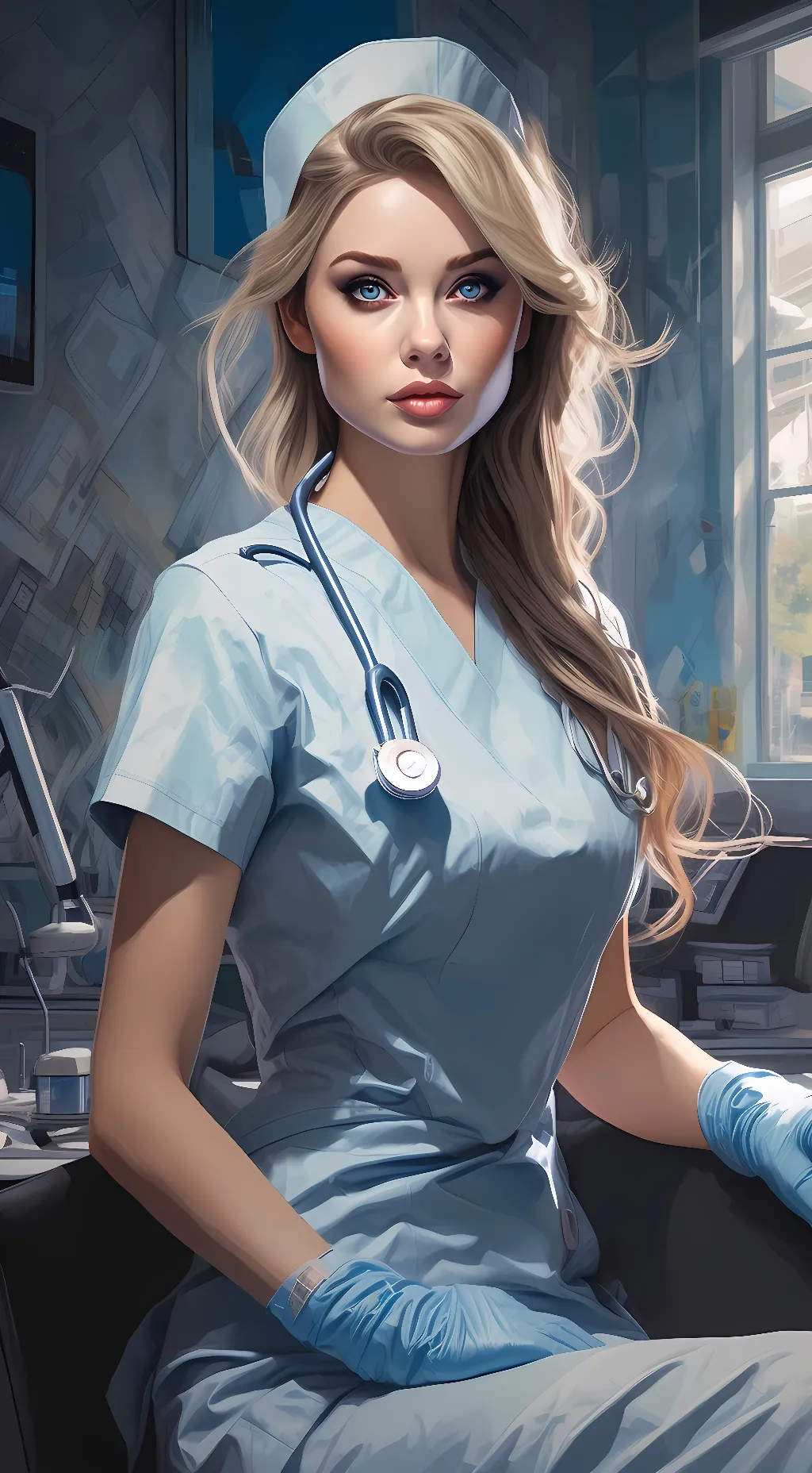 ai character: Nurse Yelena background