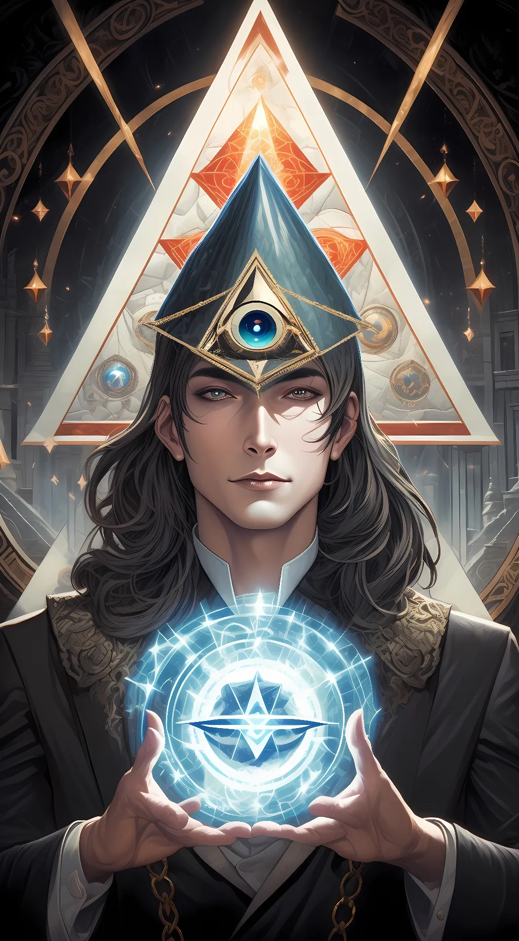 ai character: illuminati  background
