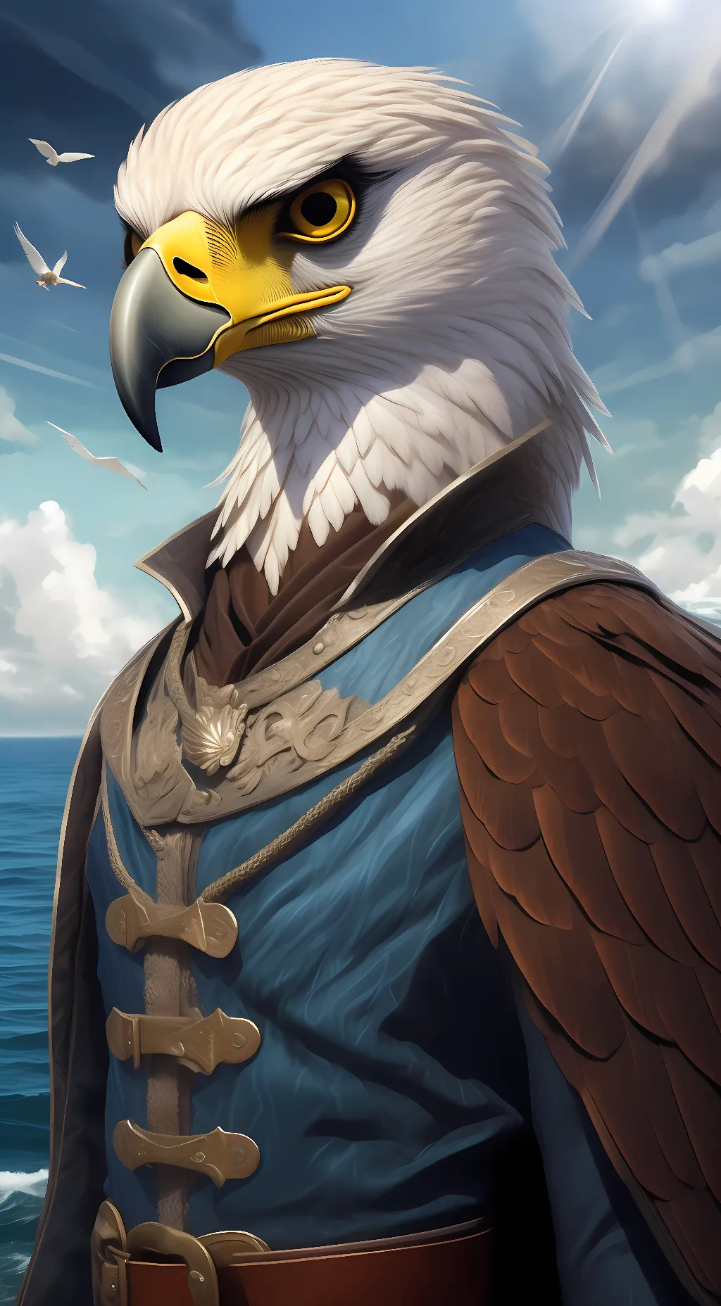 ai character: hawk background