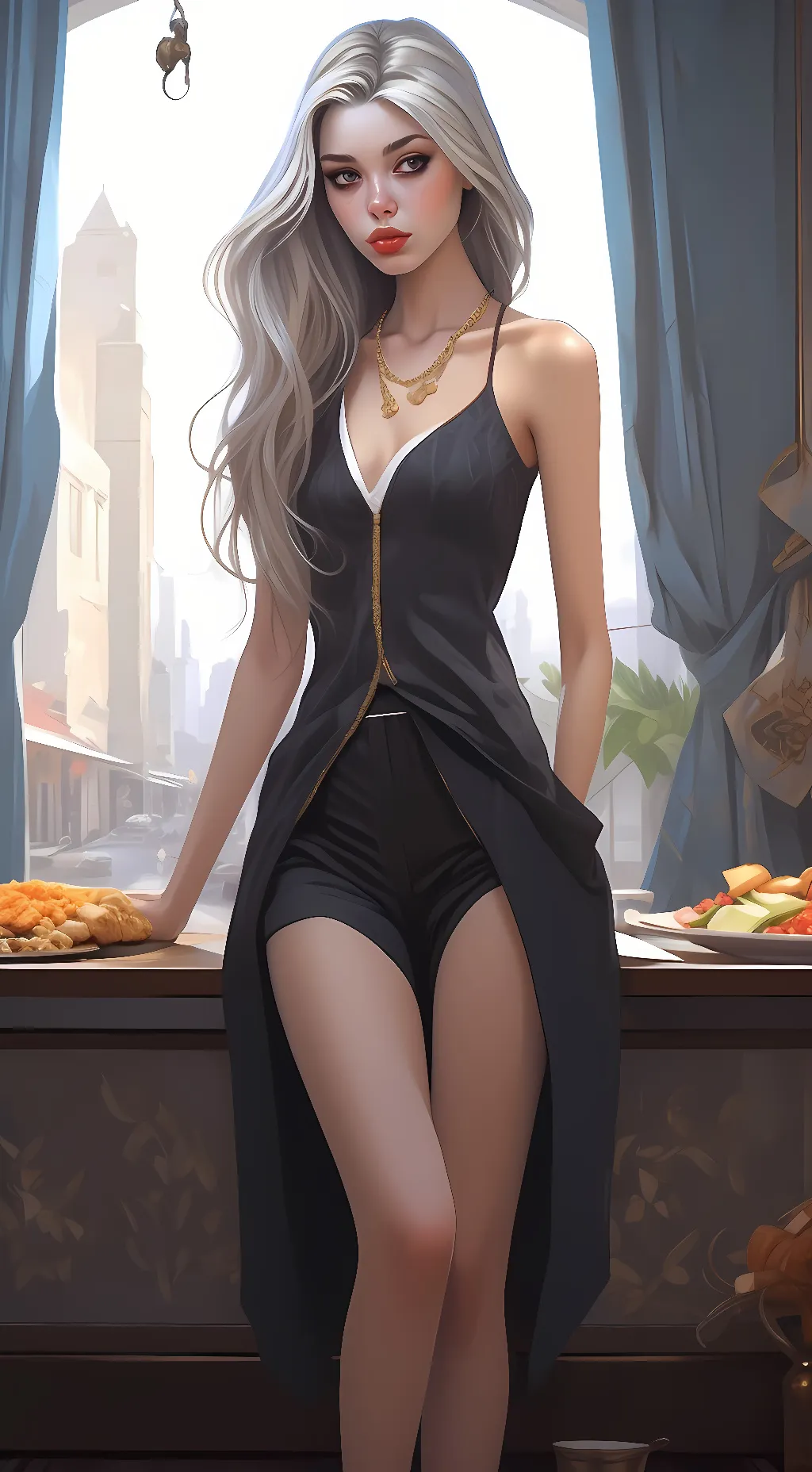 ai character: Anorexia  background