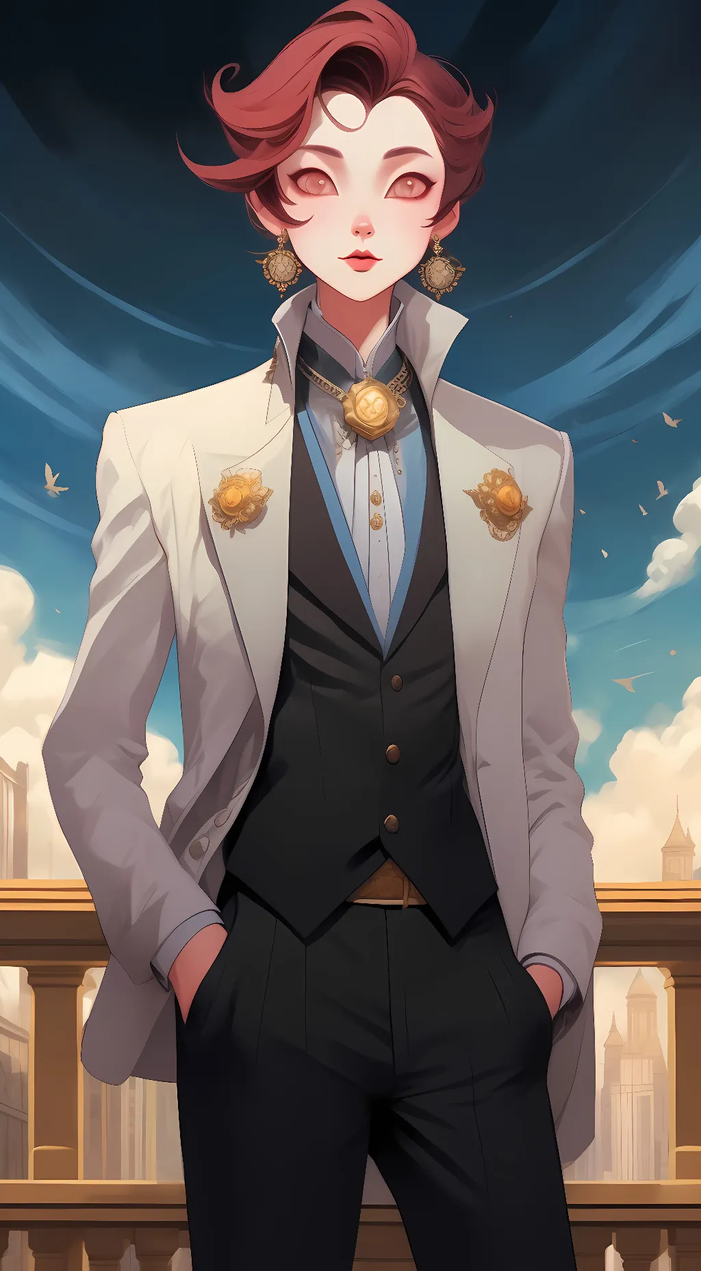 ai character: stolas  background