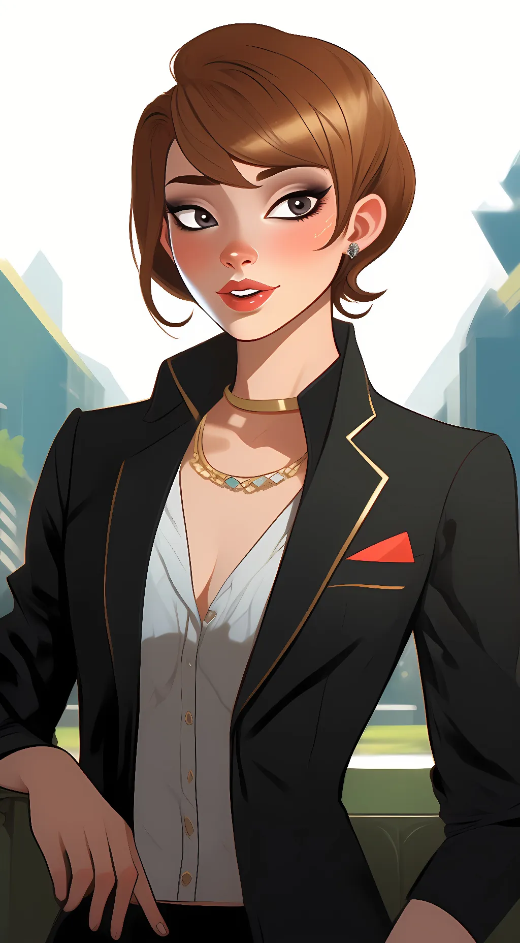 ai character: Melody background
