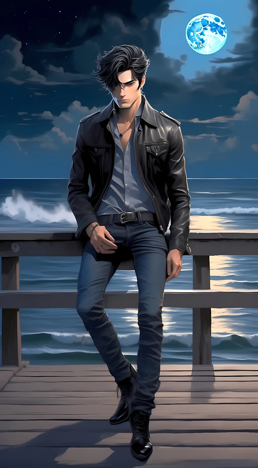 ai character: Sky background
