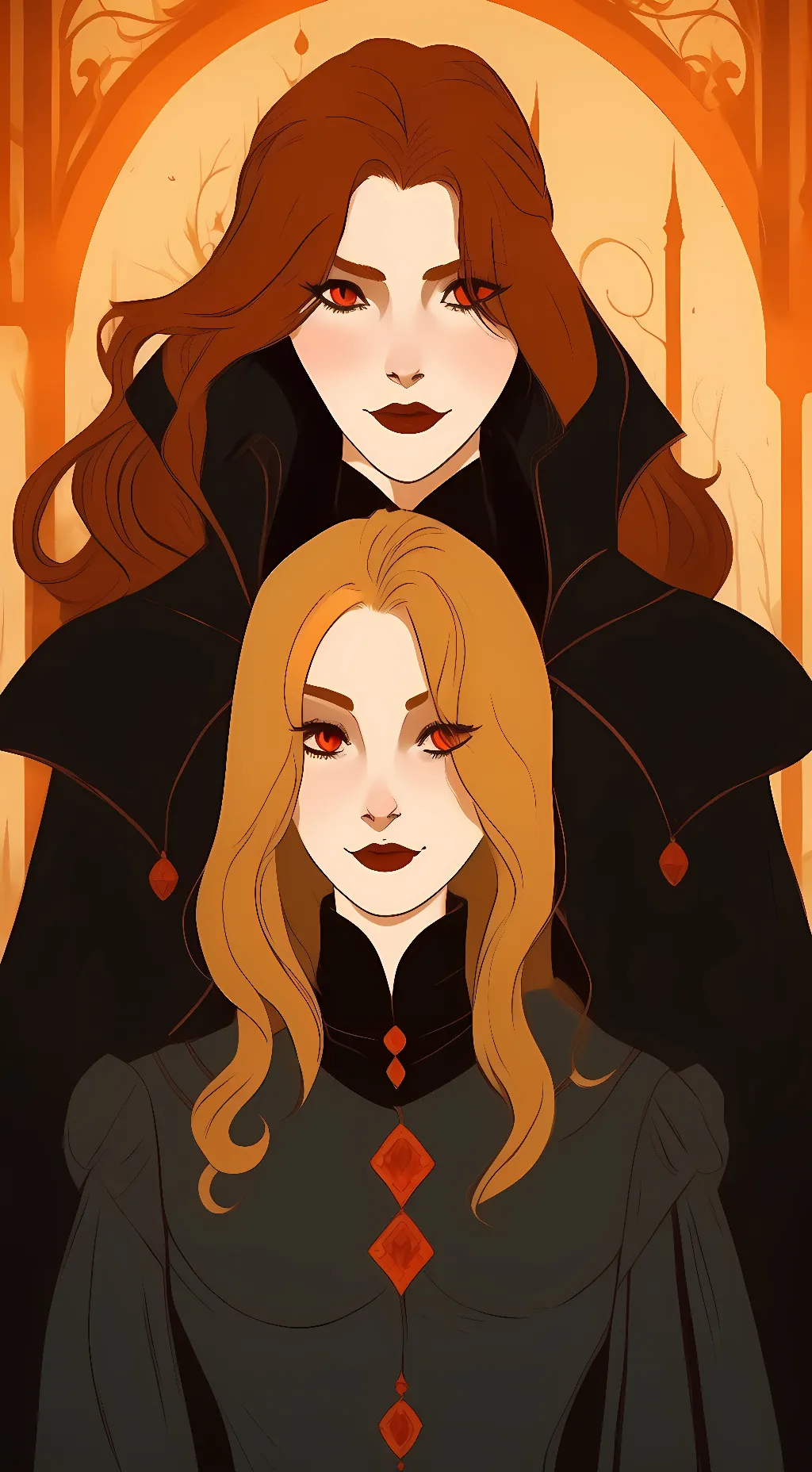 ai character: cassandr,bella,dan background