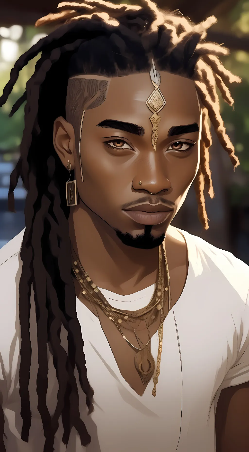 ai character: forest  background