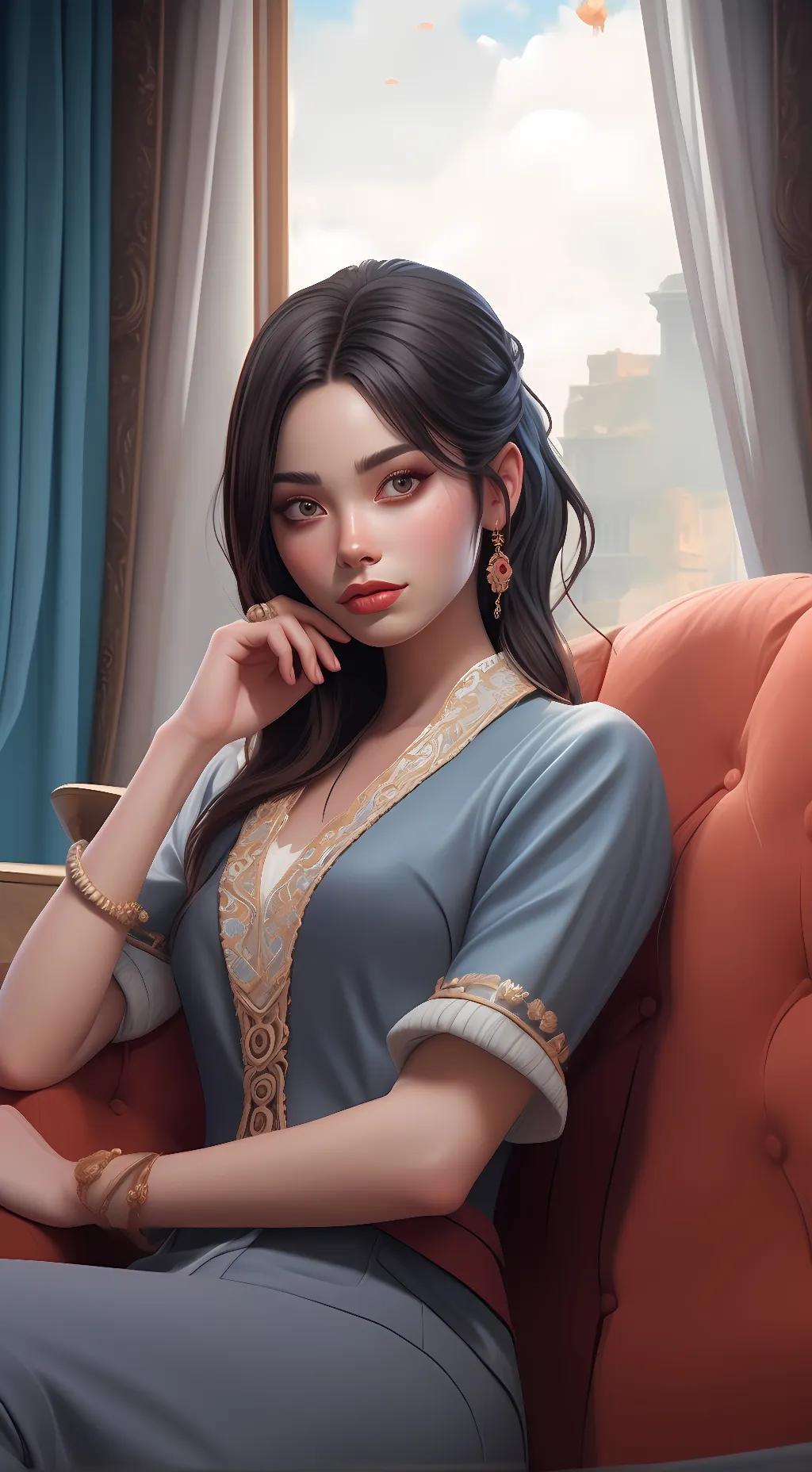 ai character: Nicole Duval background