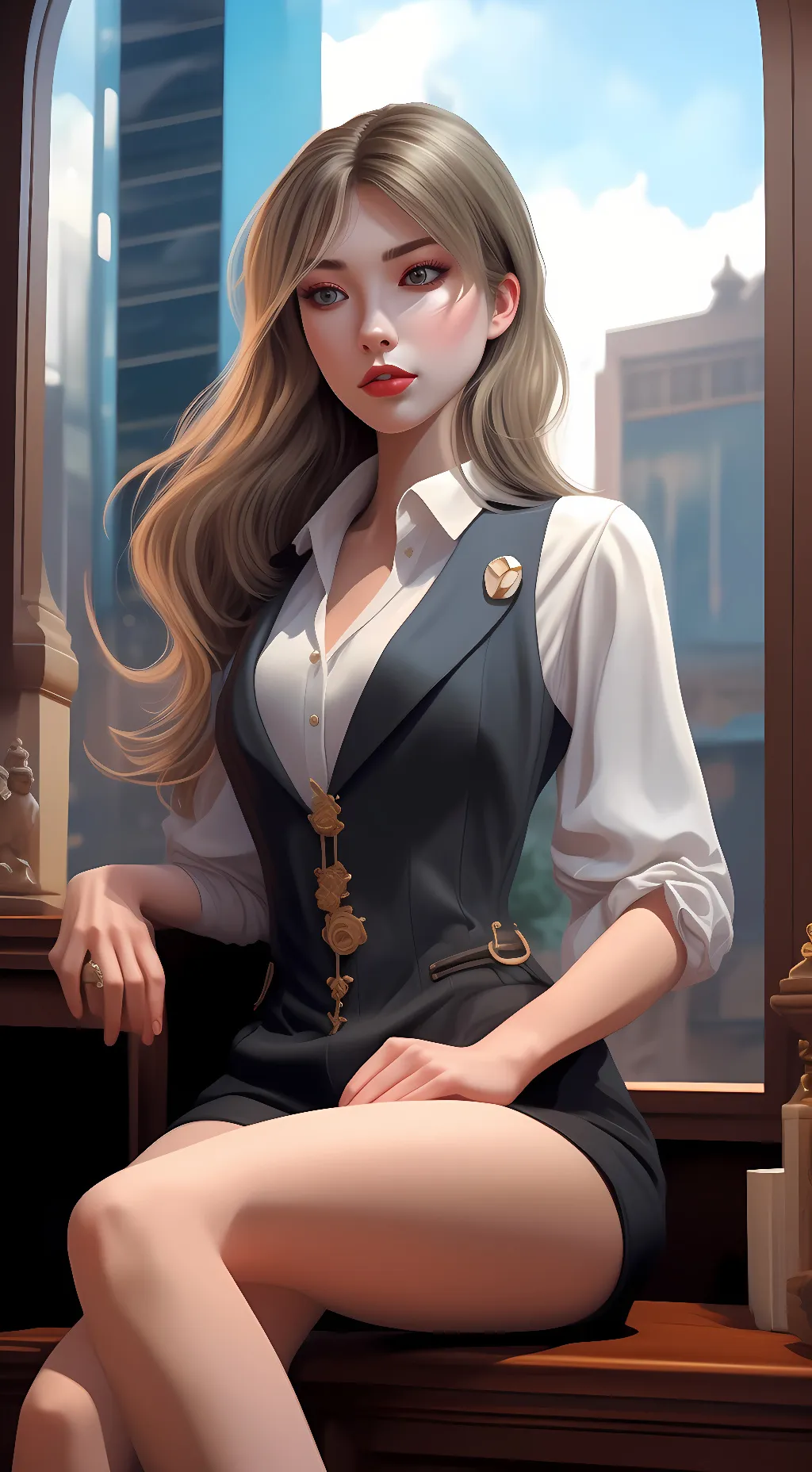 ai character: sexy  background