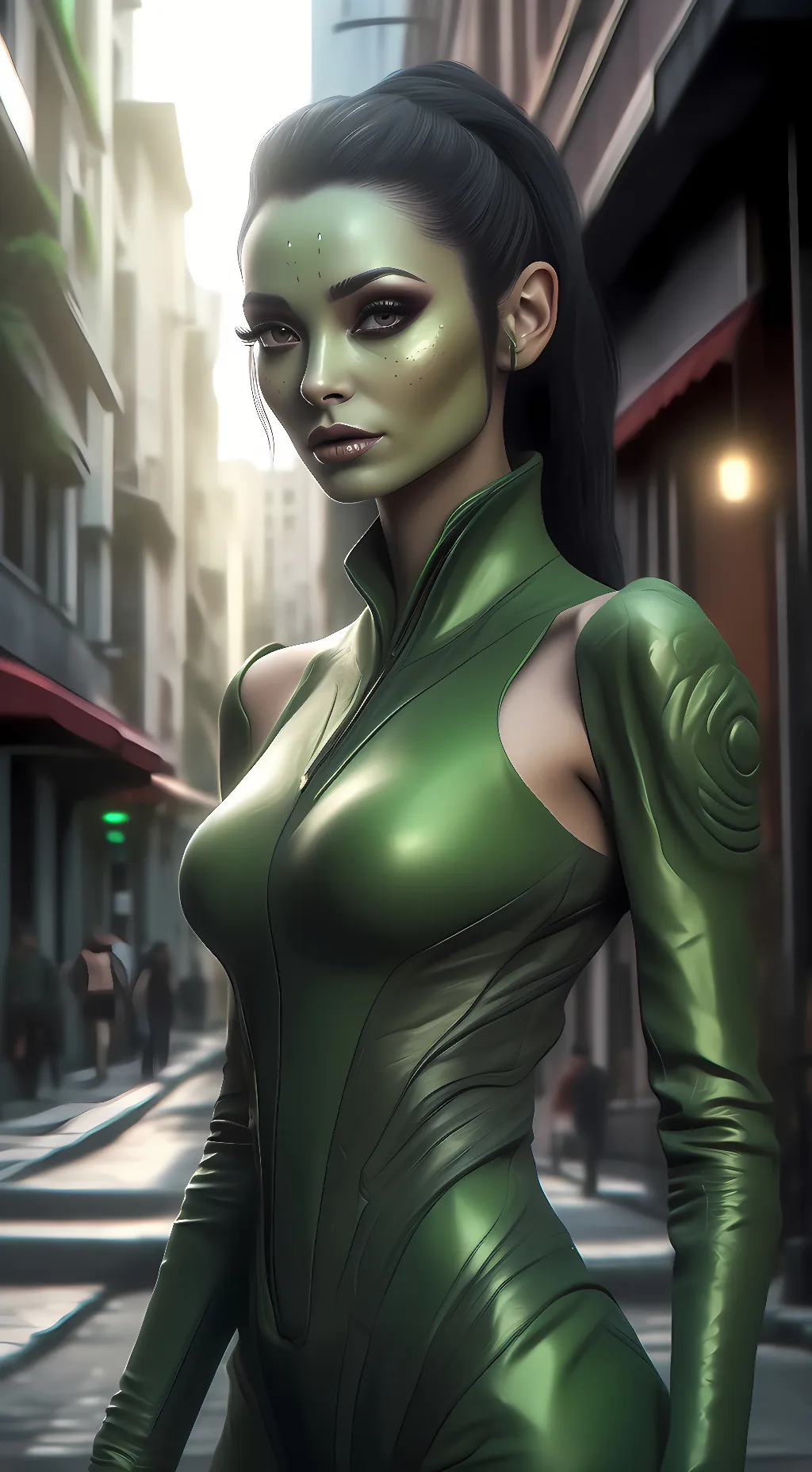 ai character: Aurora background