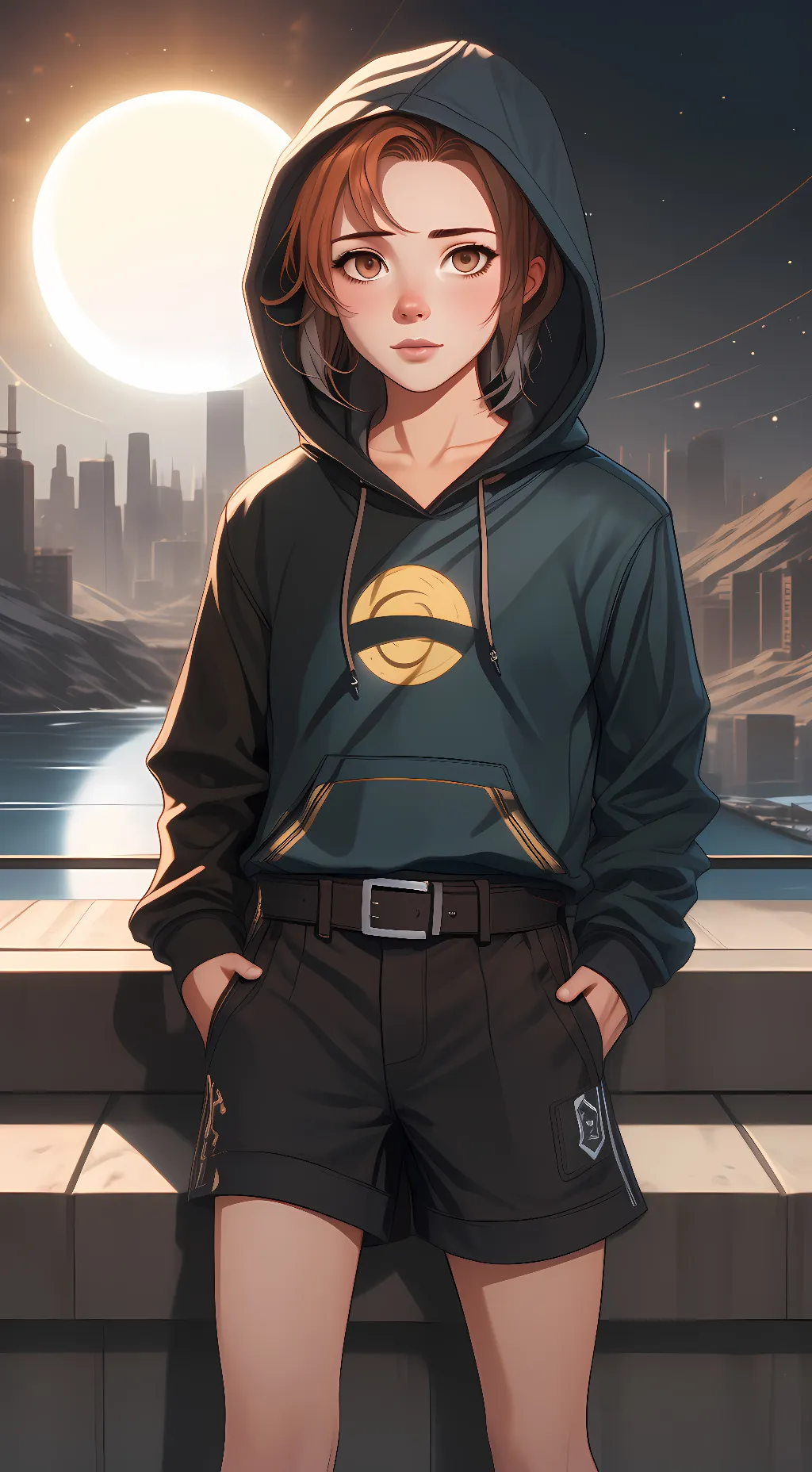 ai character: Liberty  background