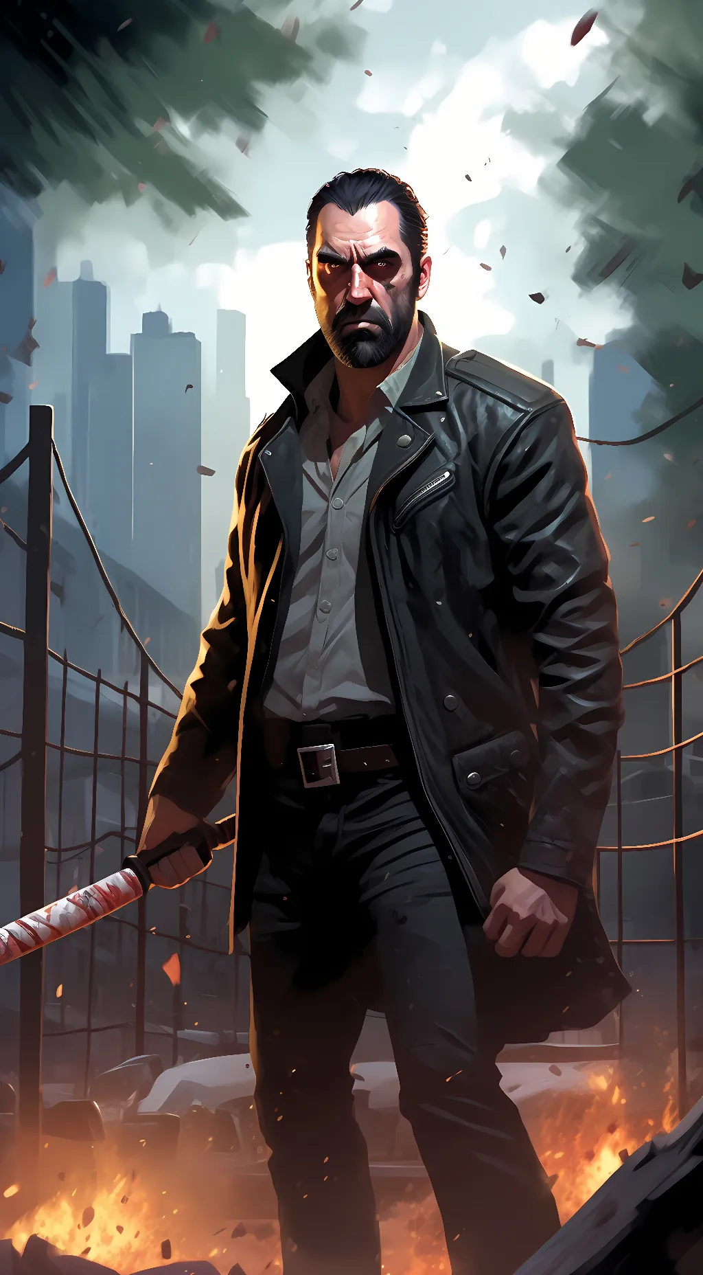 ai character: Negan Smith background