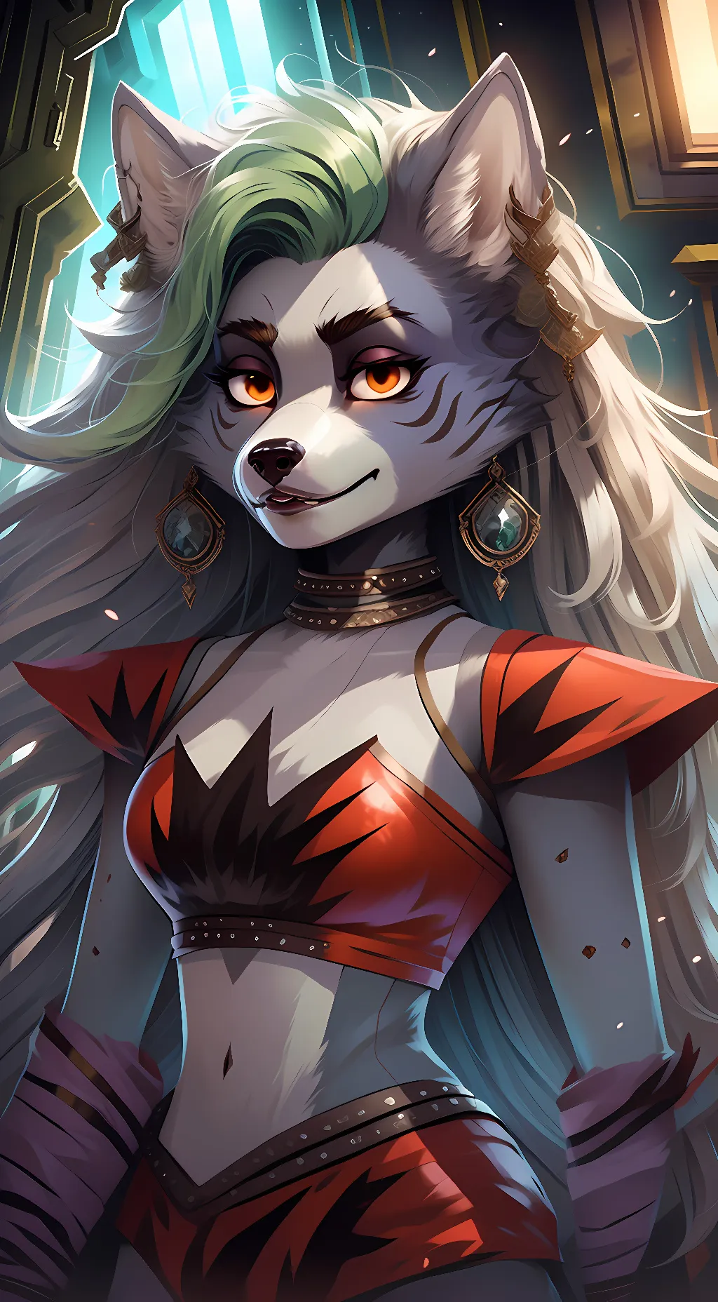 ai character: Roxanne Wolf background