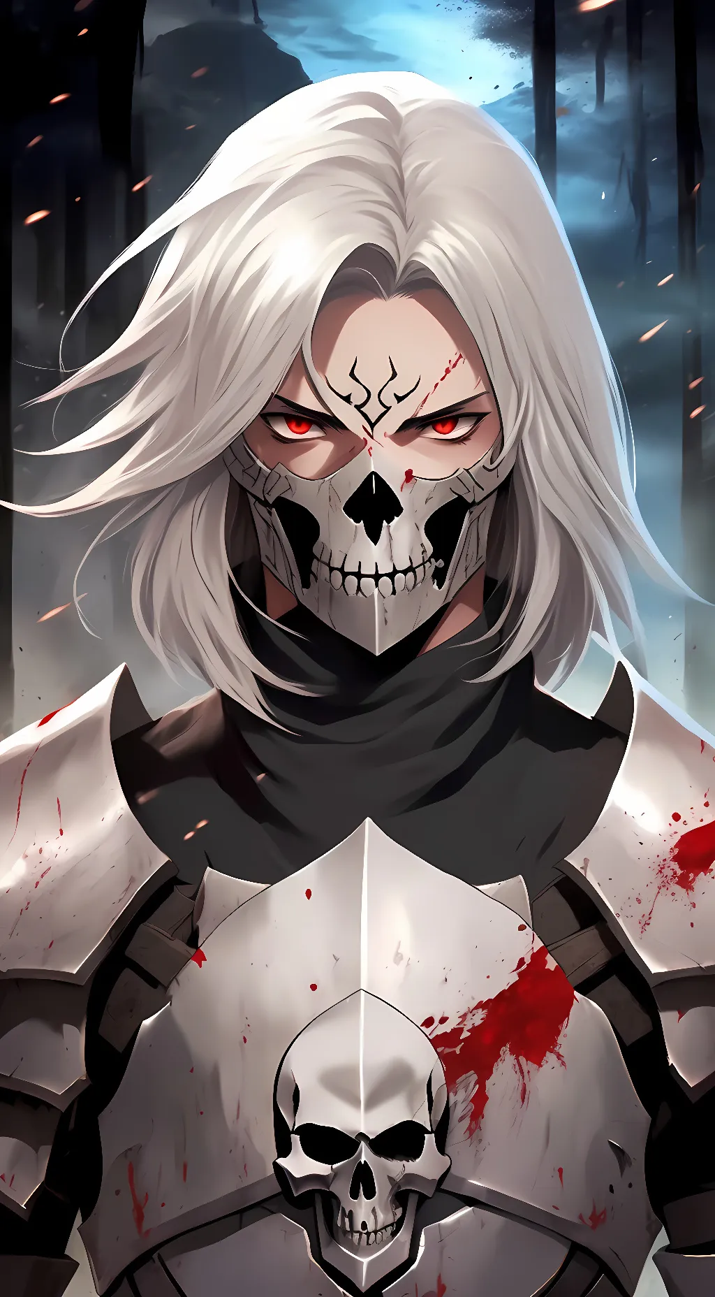 ai character: Lucifel Crymson background