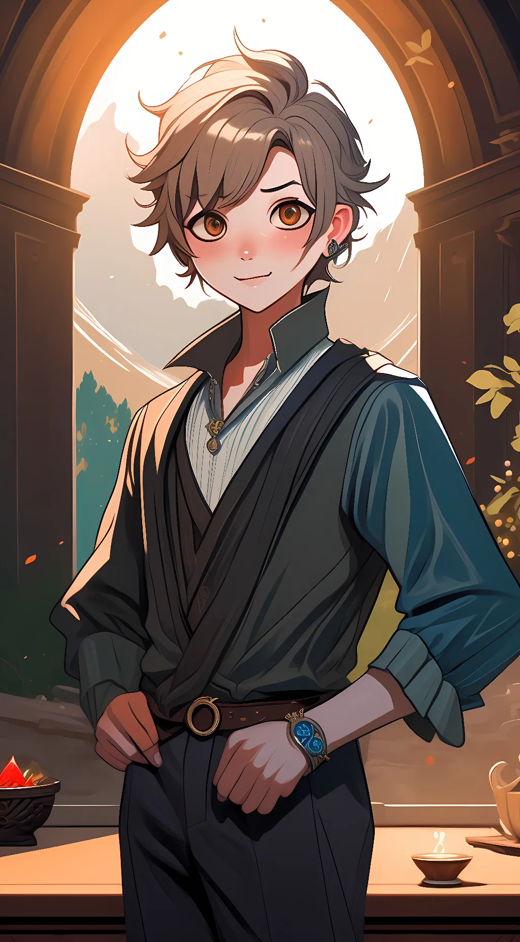 ai character: Adrian background