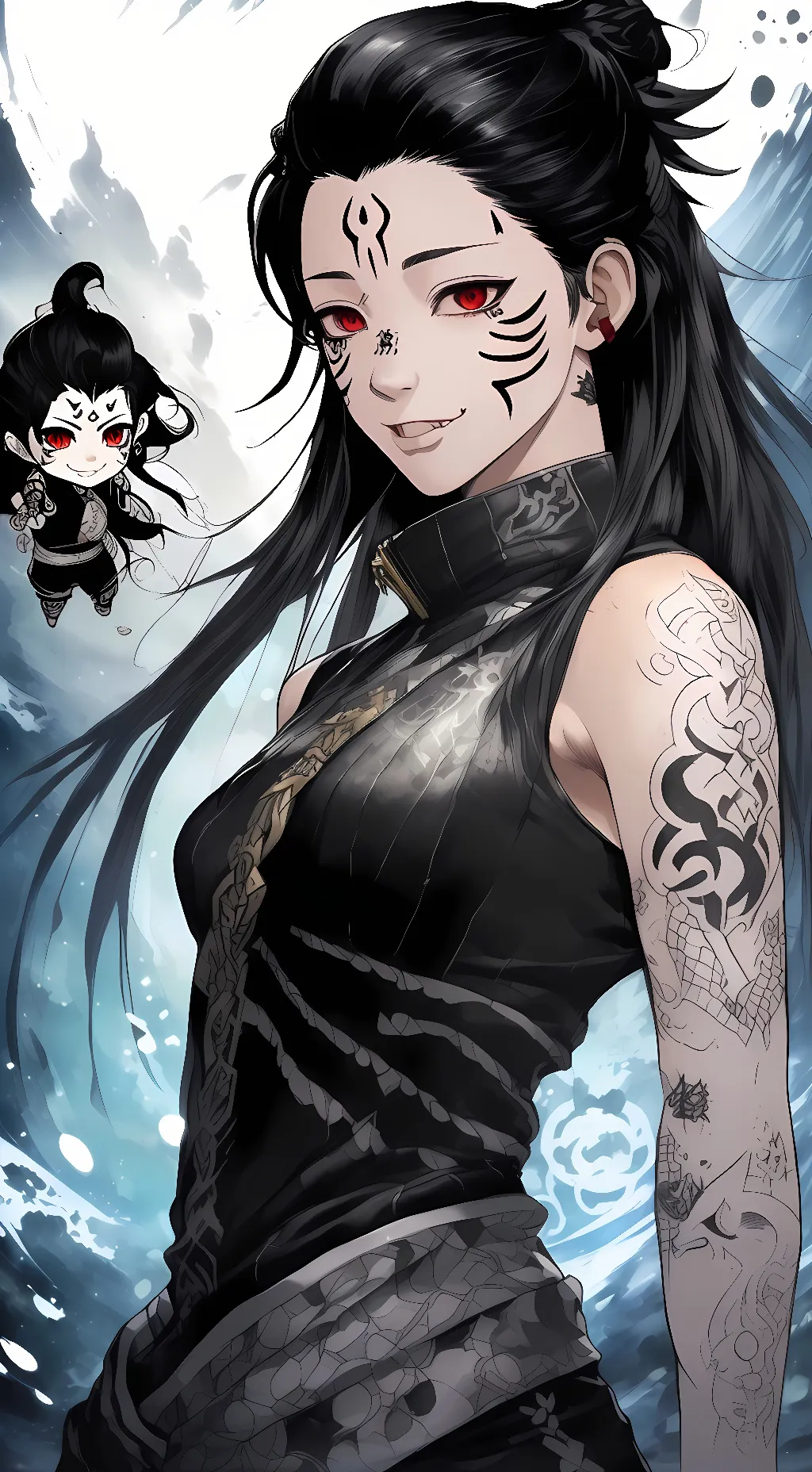 ai character: sukuna  background
