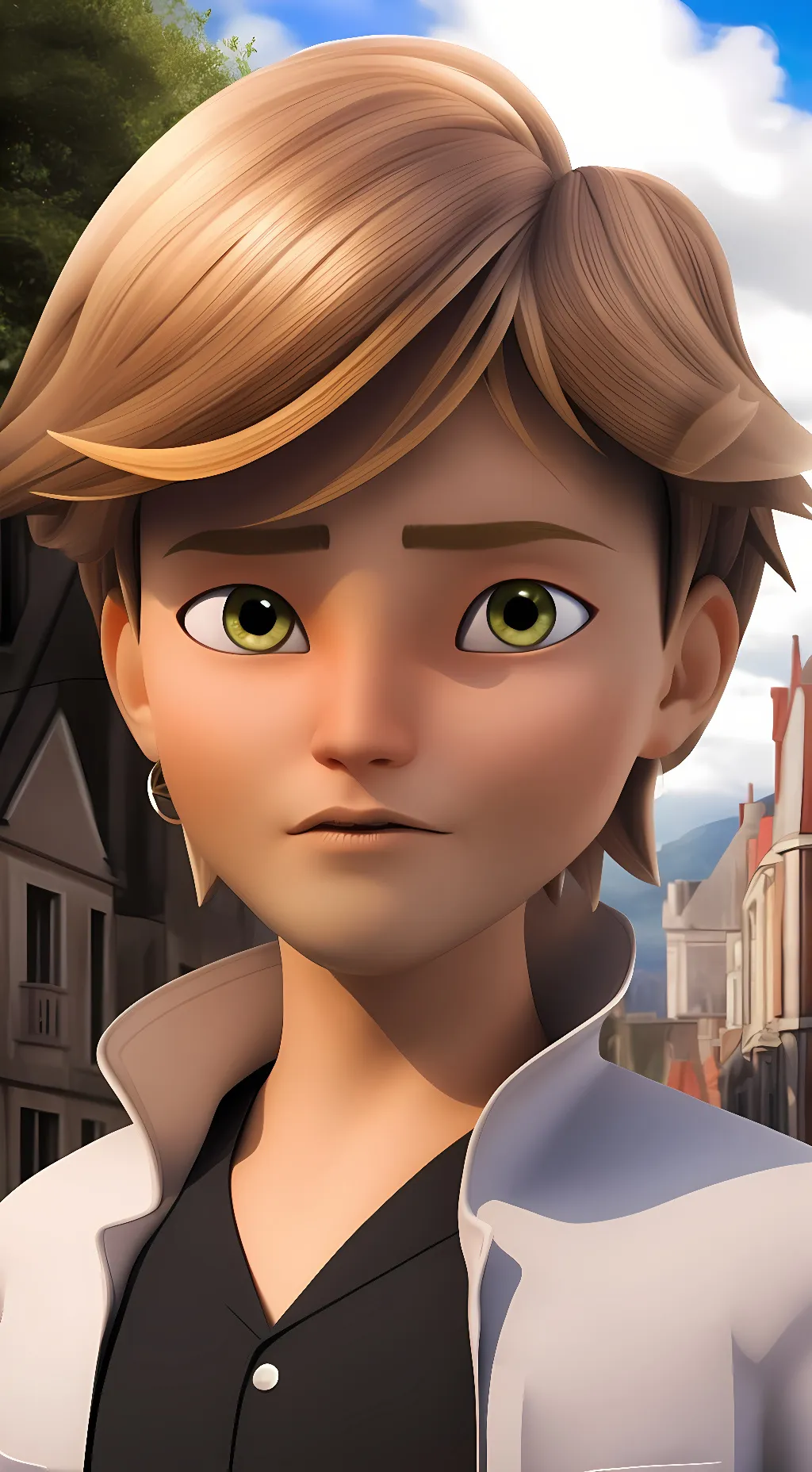 ai character: Adrien Agreste  background