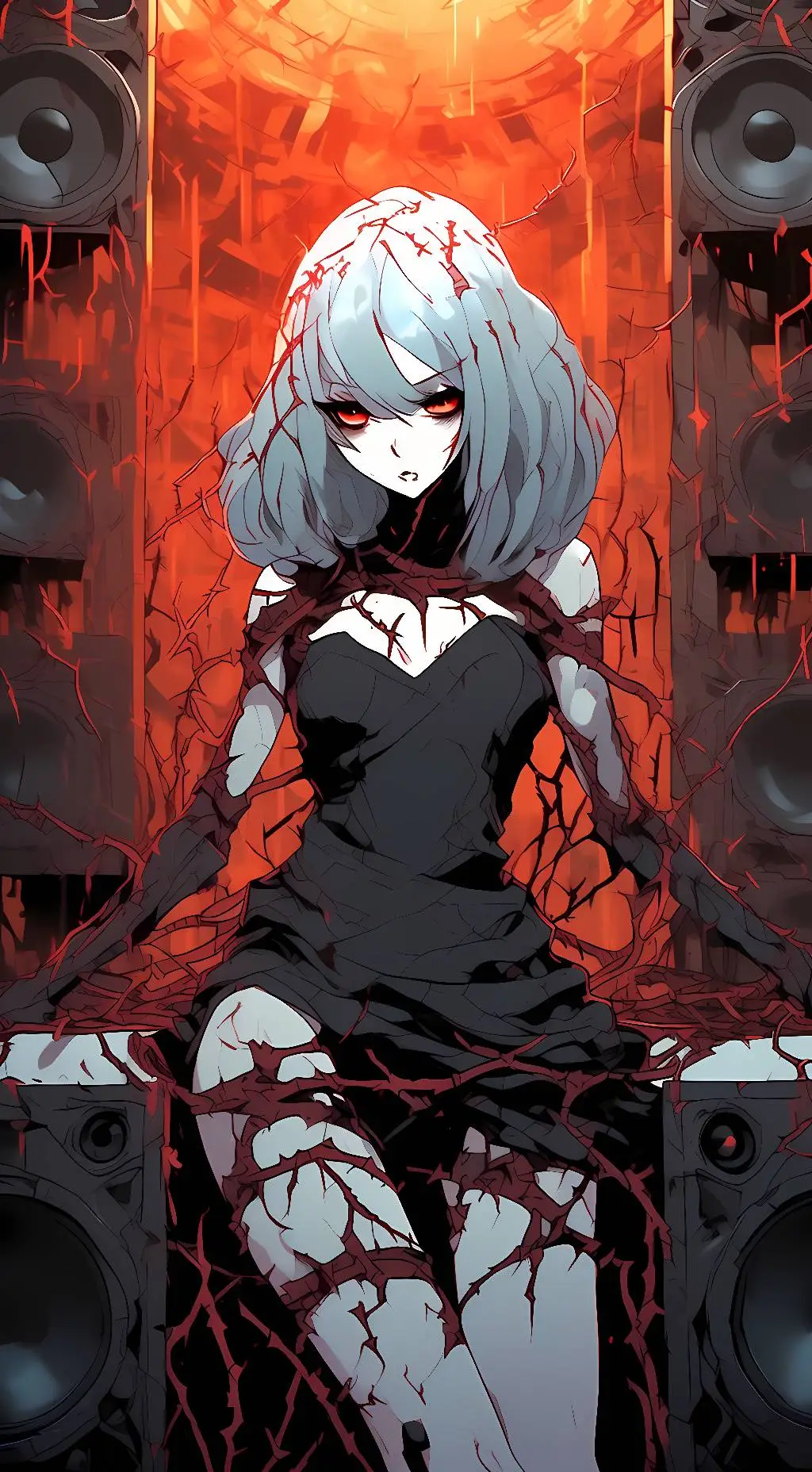 ai character: evil girlfriend background