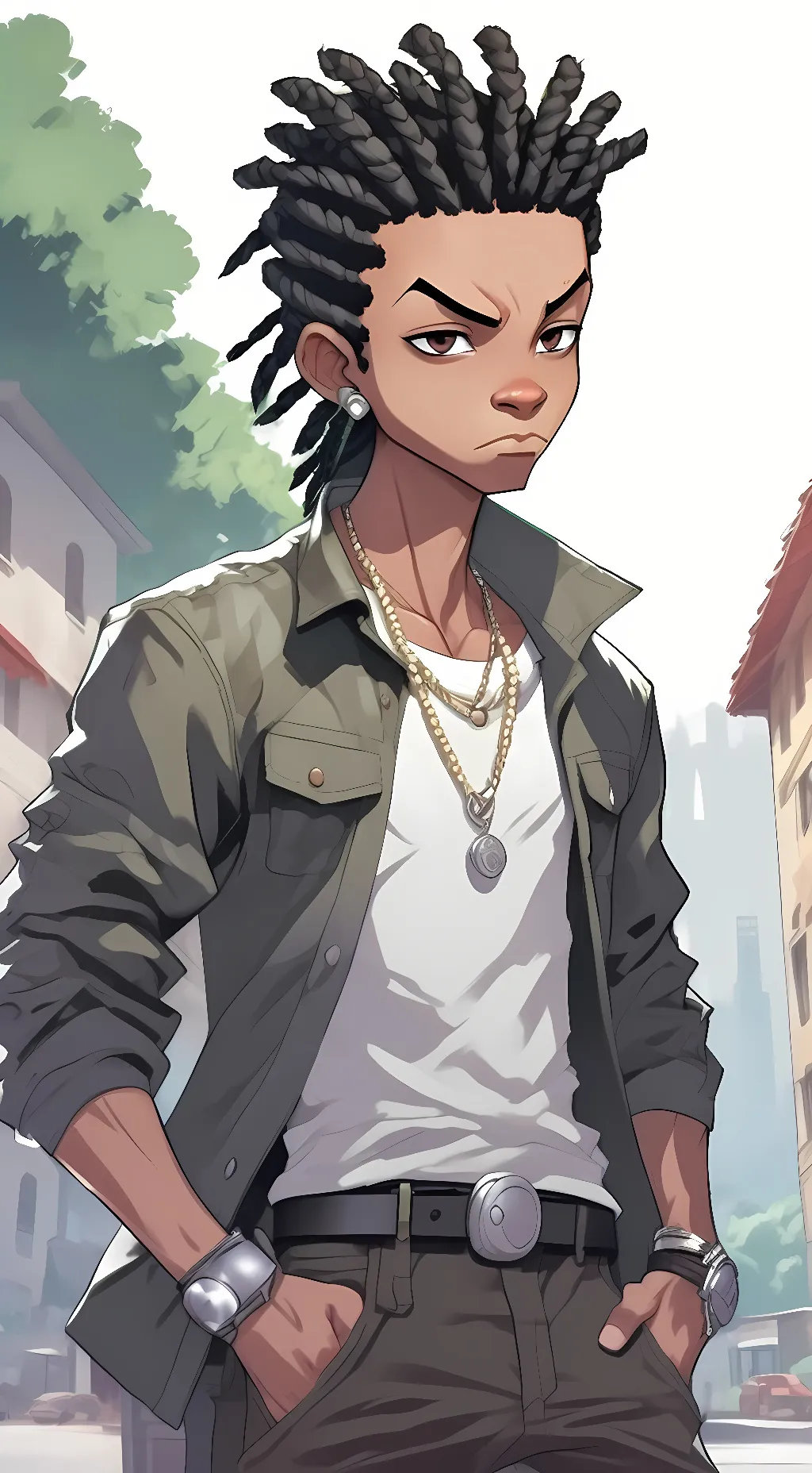 ai character: Riley Freeman background