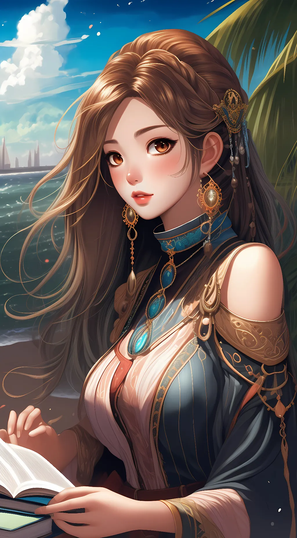 ai character: Zoey Albright  background
