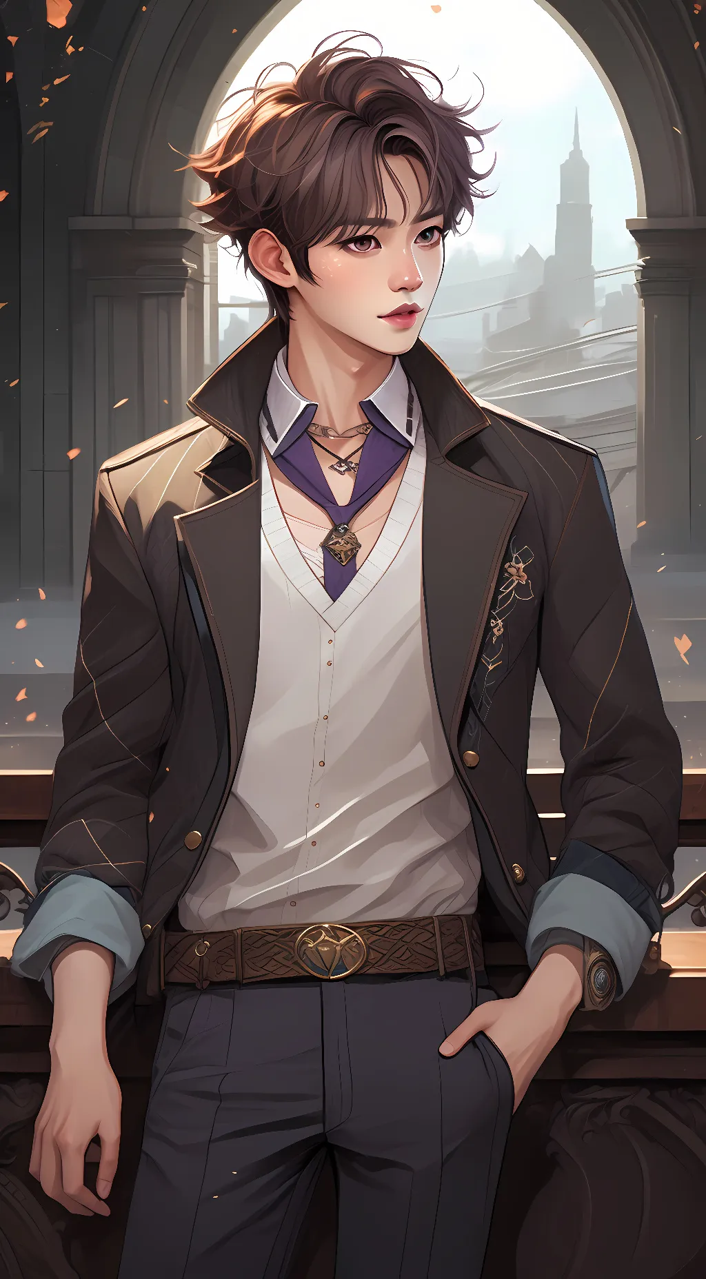 ai character: Lee Know background