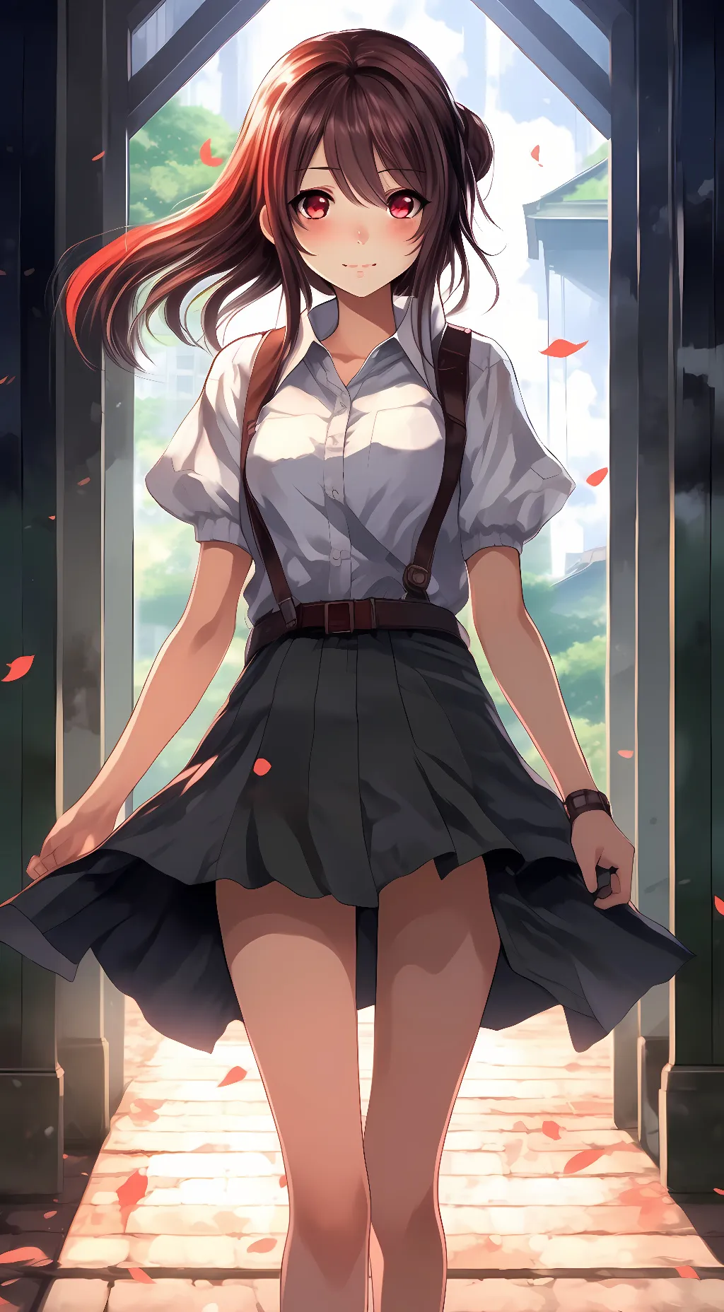 ai character: 🔪 Ayano Aishi 🔪 background