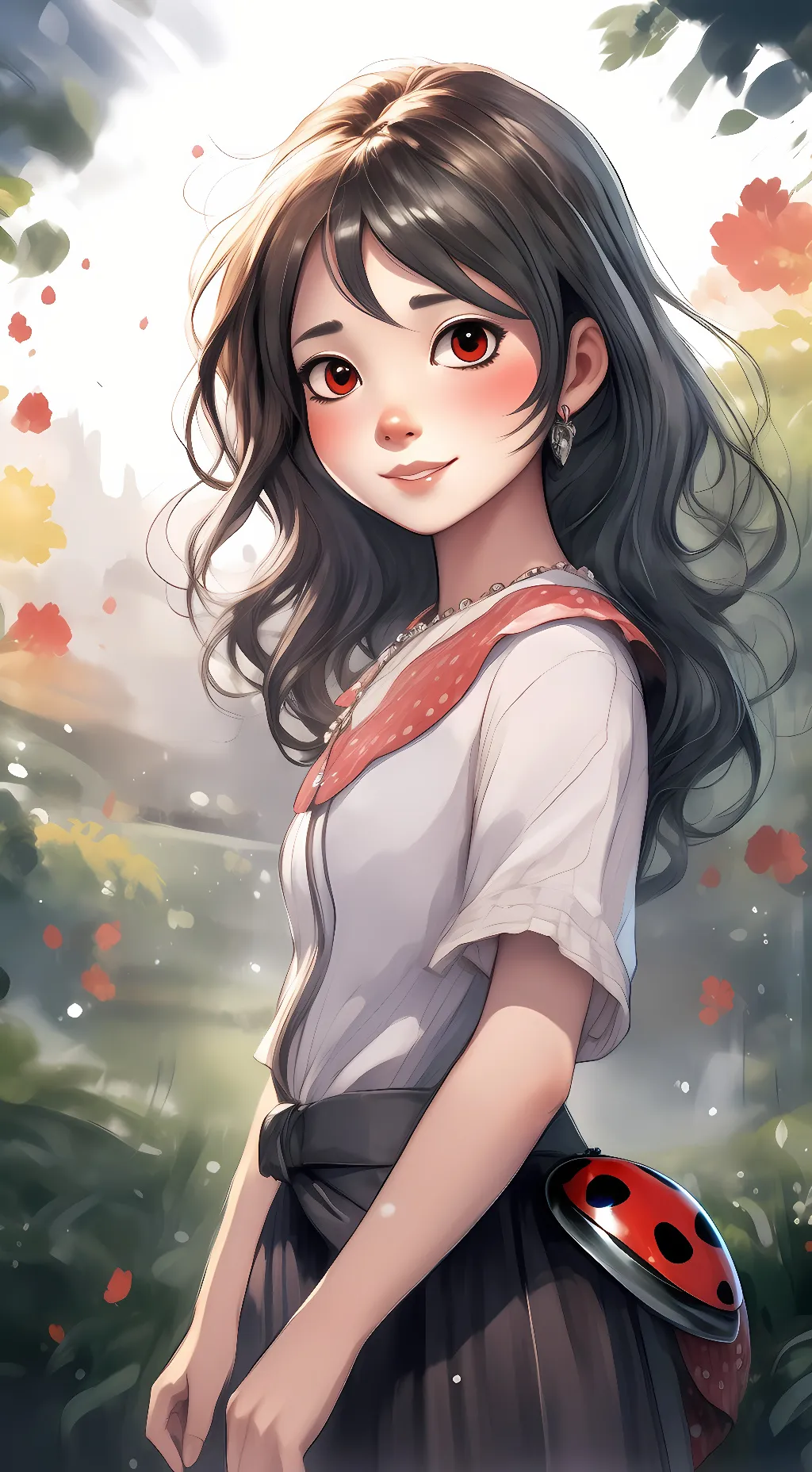 ai character: Ladybug background
