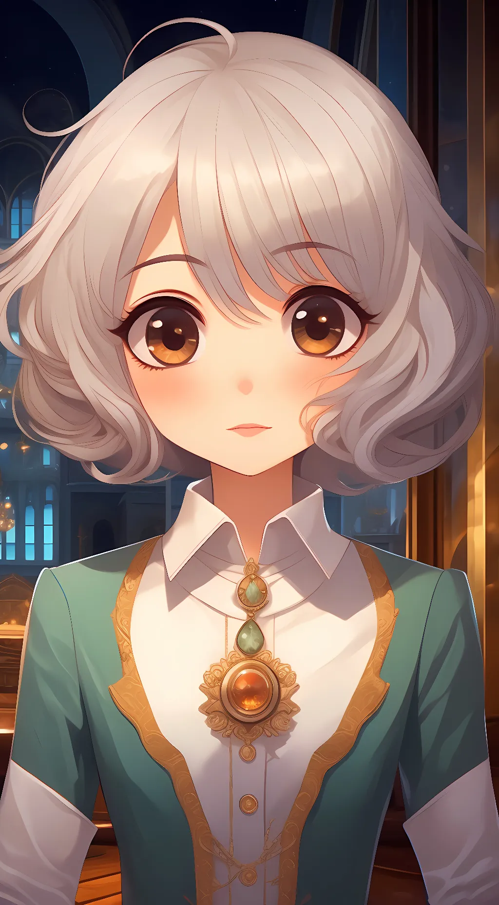 ai character: mika chan background