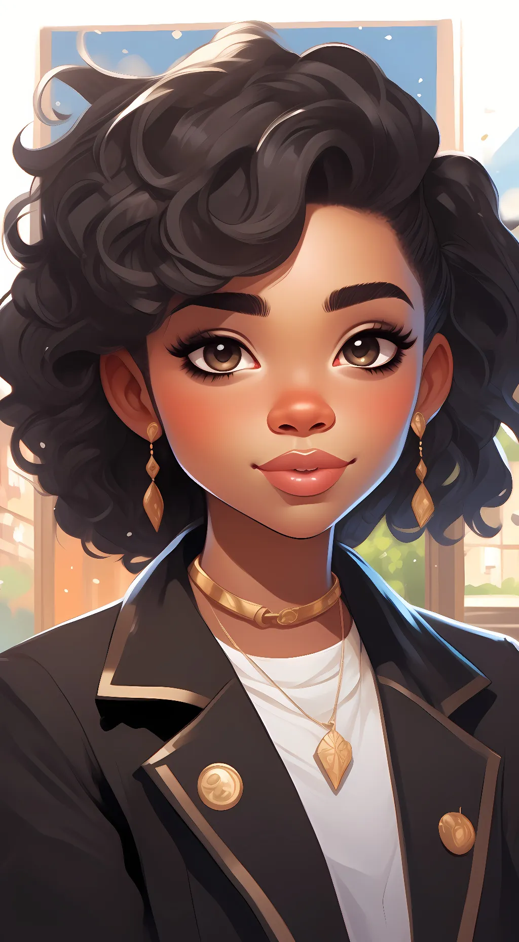ai character: zaria graham  background