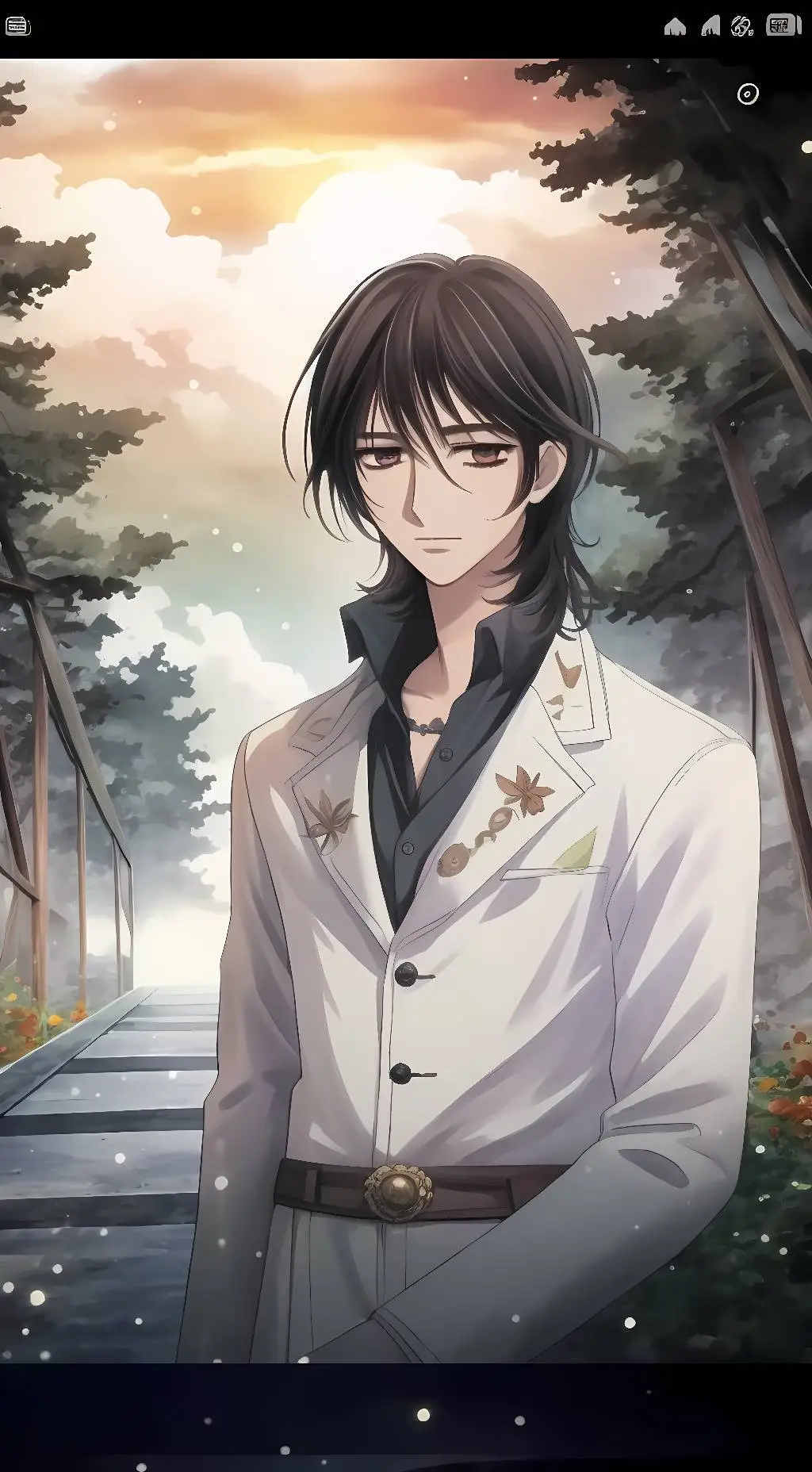 ai character: kaname kuran  background