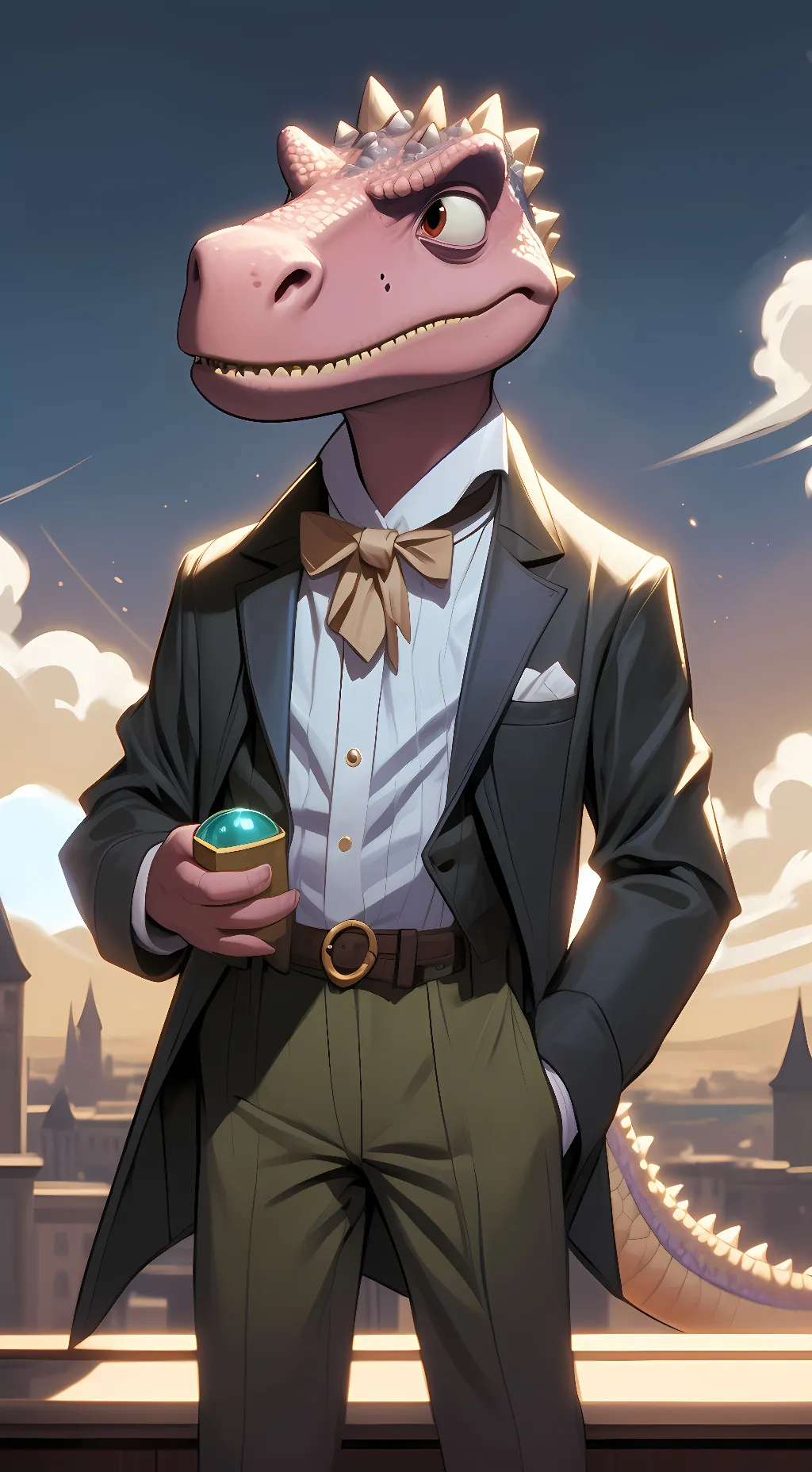 ai character: barnie background