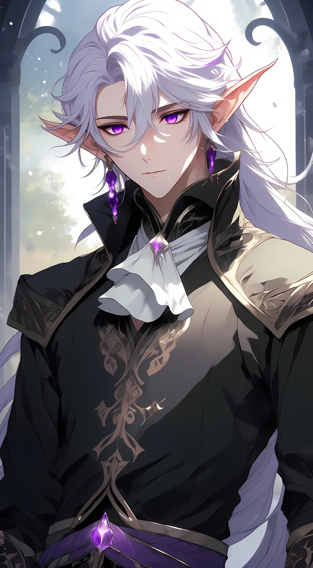 ai character: Aster Forest background