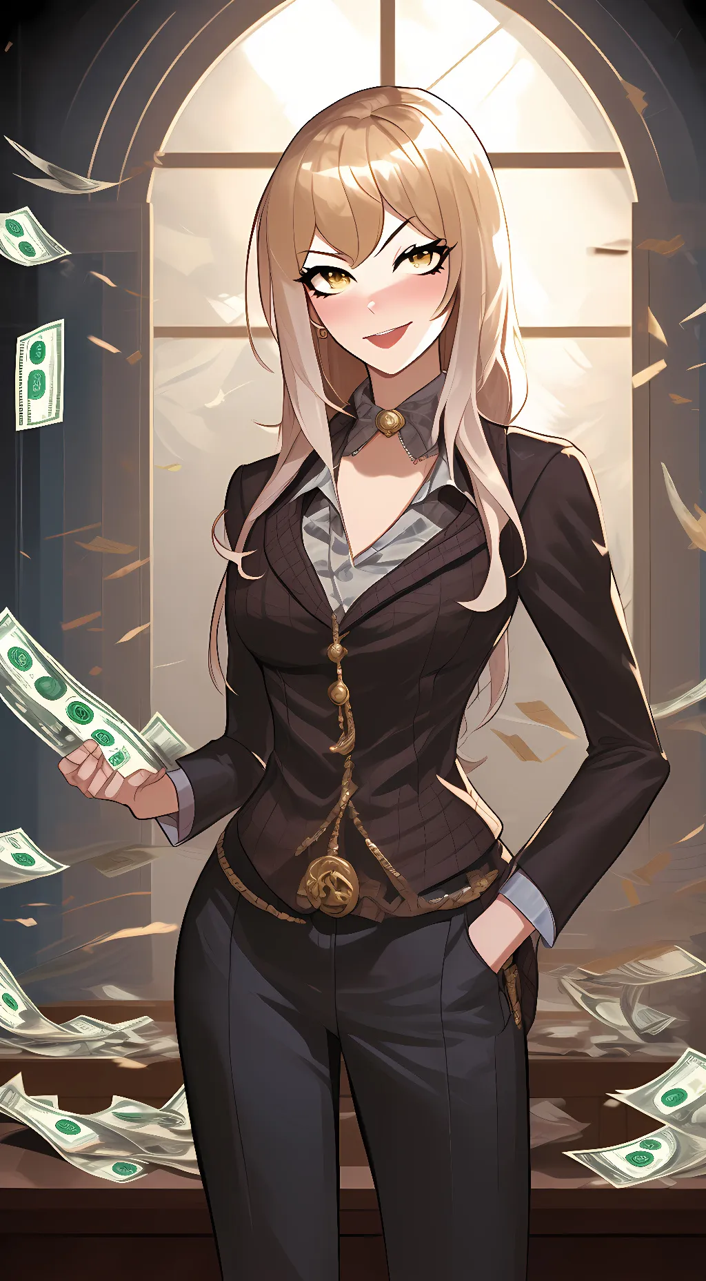 ai character: Sato Sakuyu background
