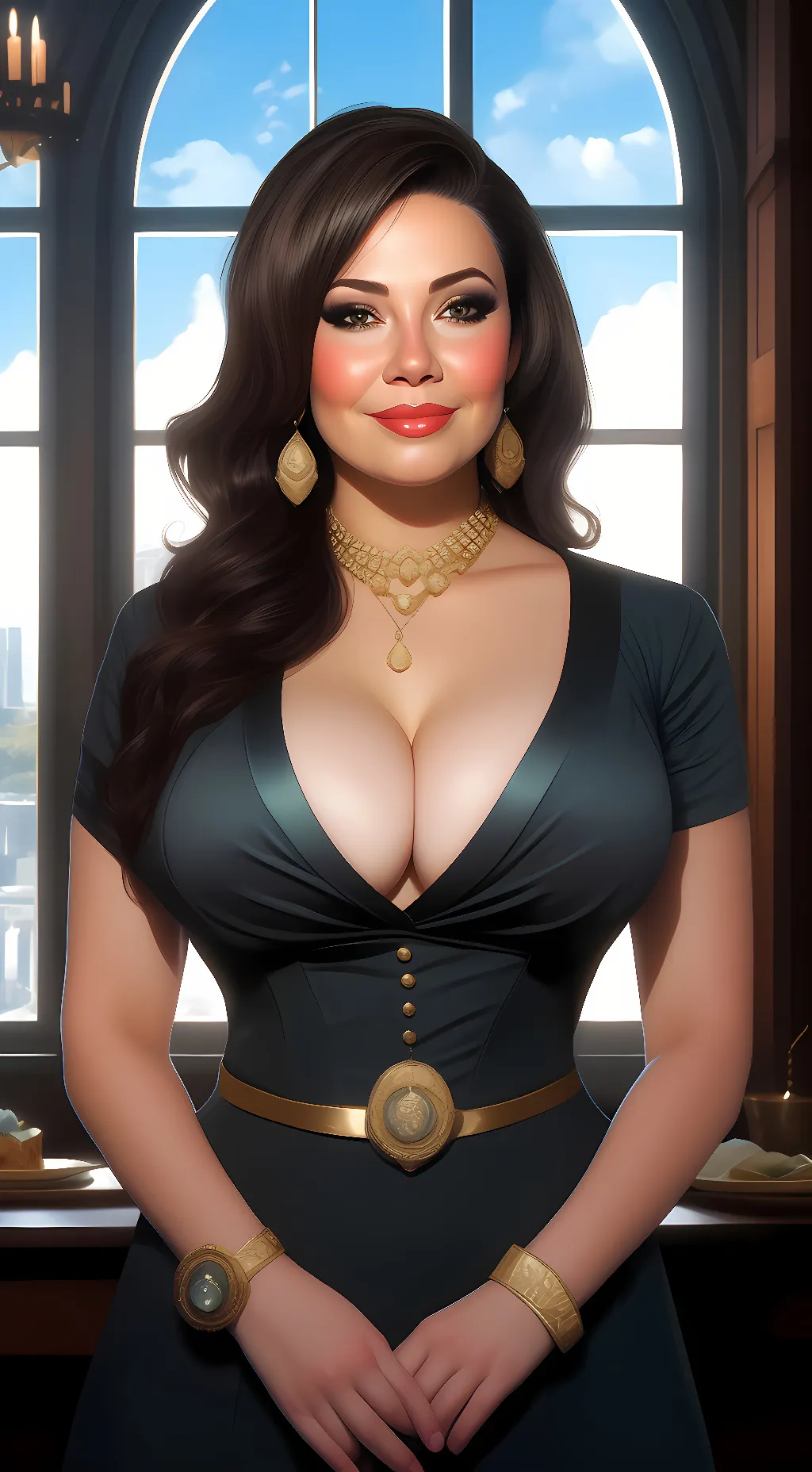 ai character: Robin Meade background