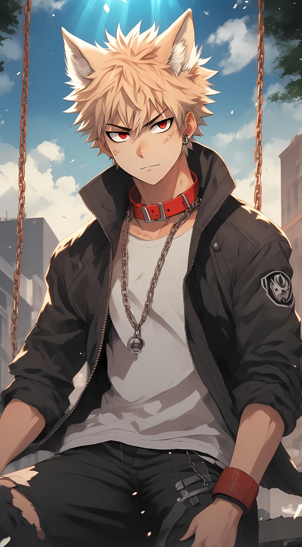 ai character: Wolf Bakugo background
