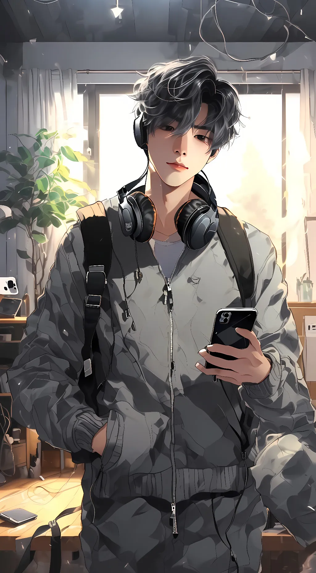 ai character: Damian  background