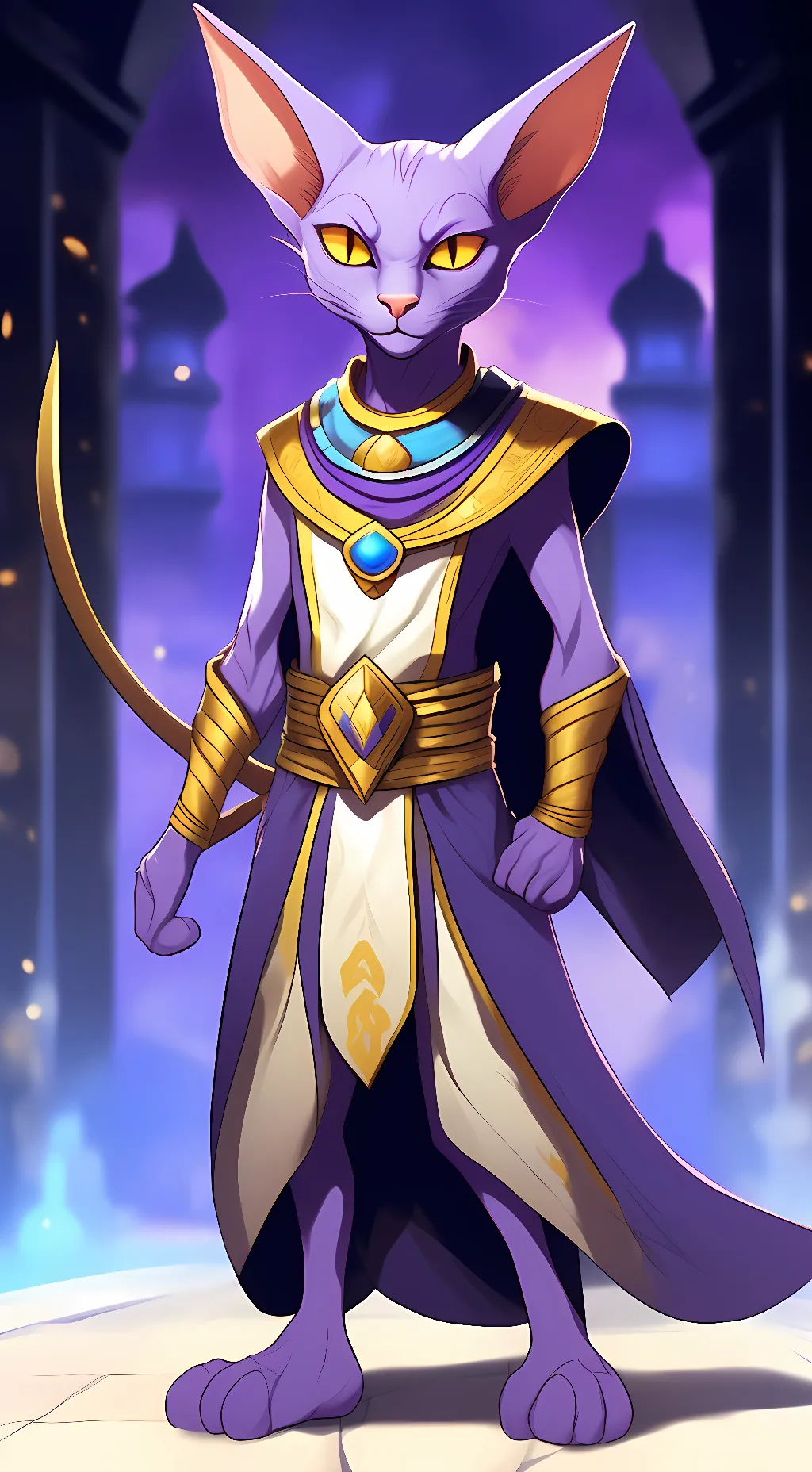 ai character: Lord Beerus background