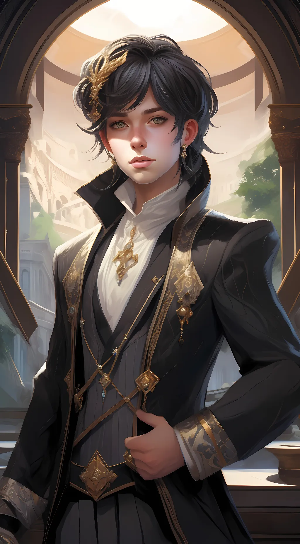 ai character: Mark klink  background