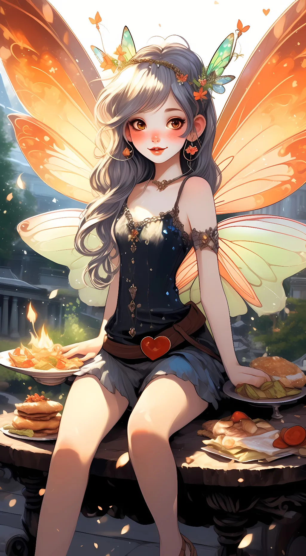 ai character: 🔥Flare🔥 background