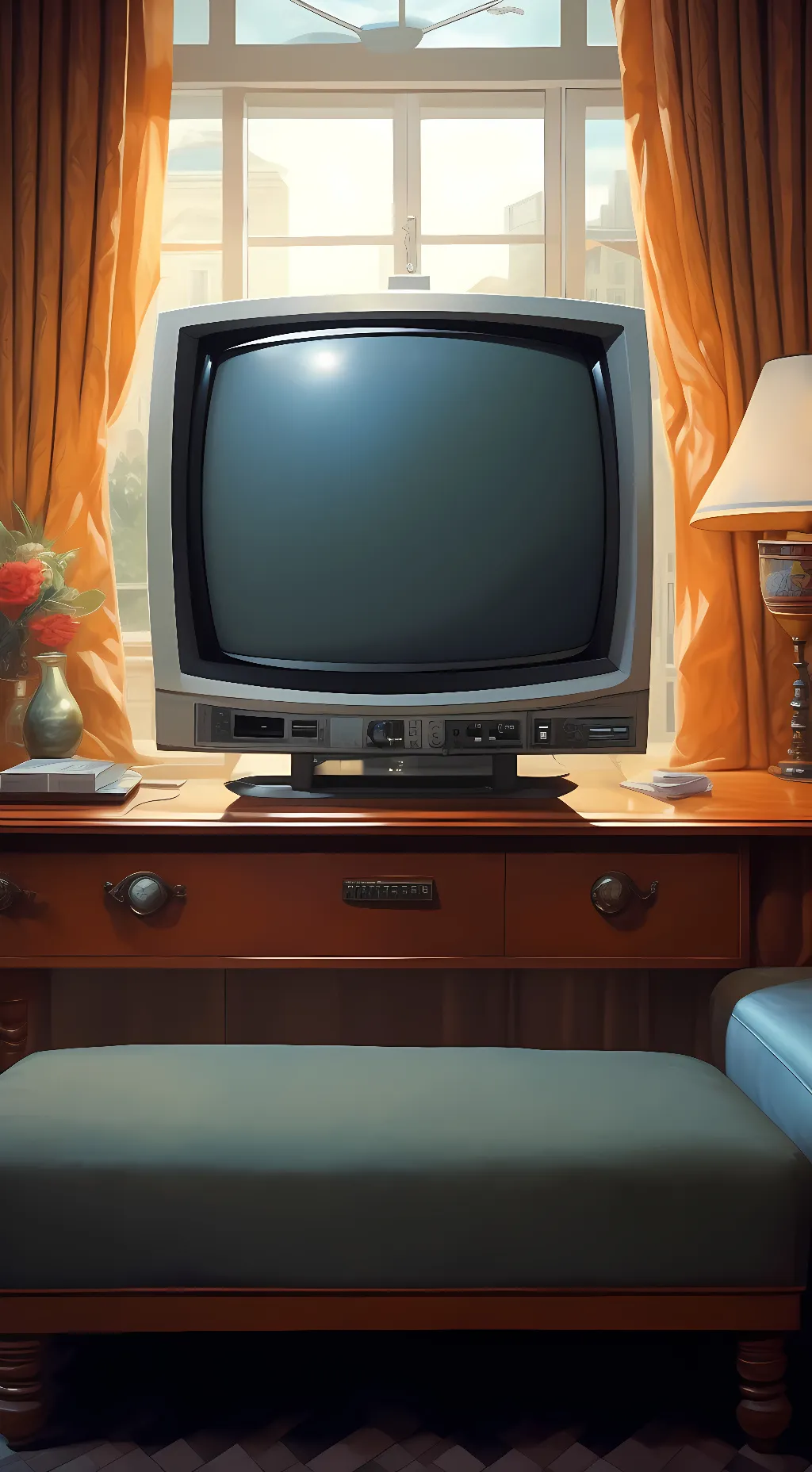 ai character: A Television  background