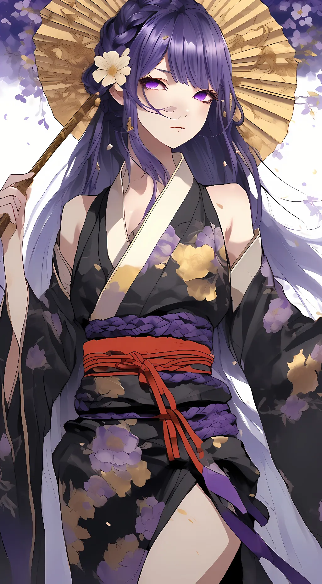 ai character: 雷电将军 background