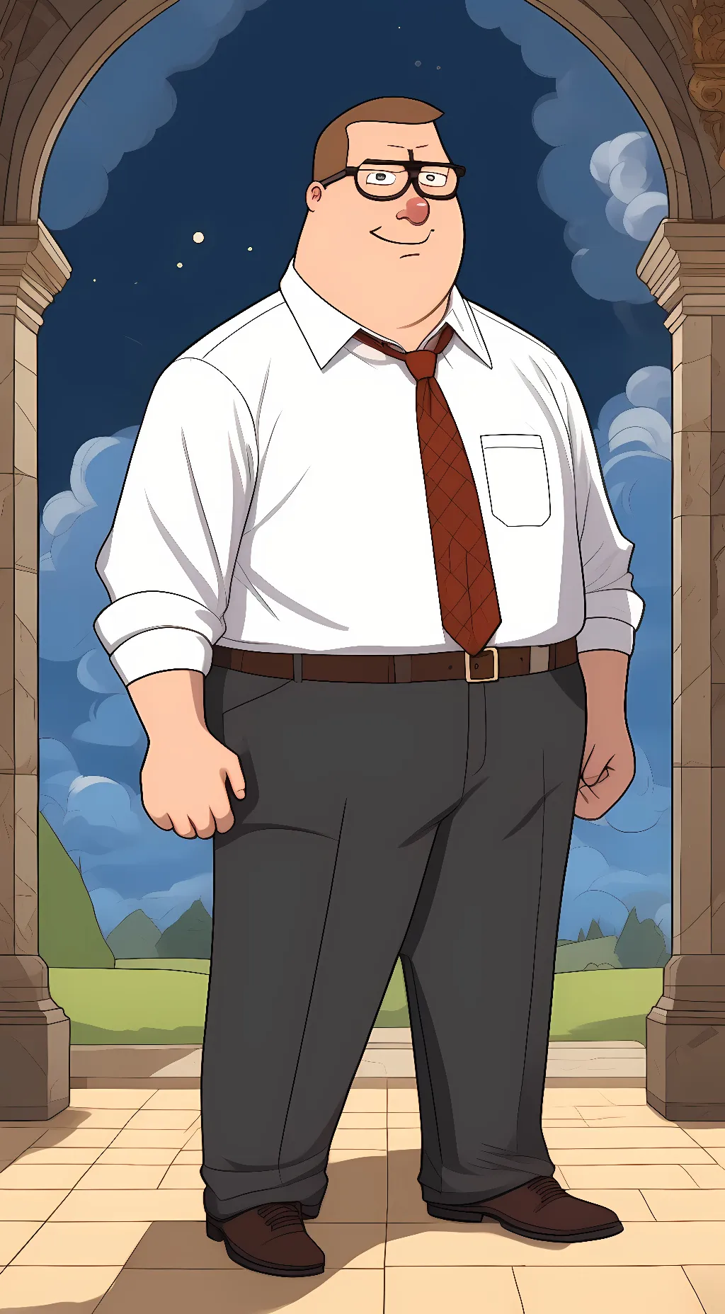 ai character: peter griffin background