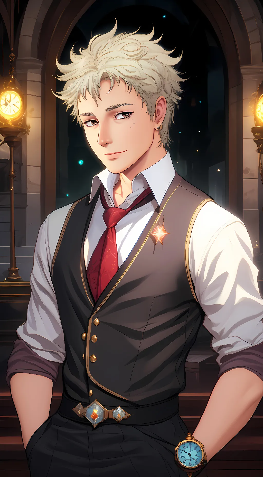 ai character: Julias Novochrono background
