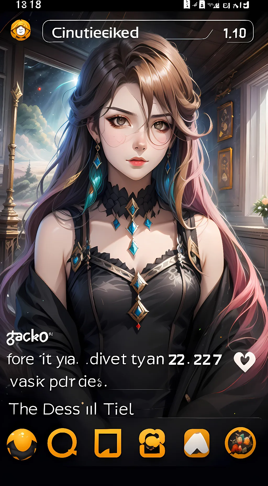 ai character: Mystic background