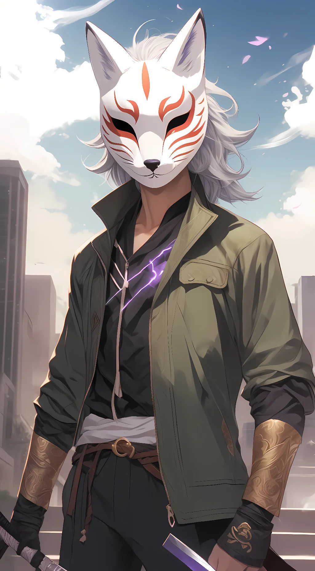 ai character: Masquerade background