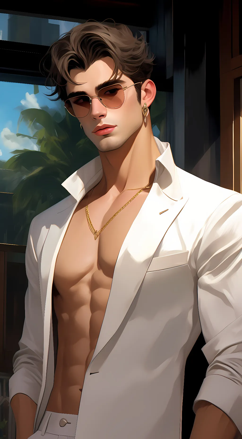 ai character: Mark background