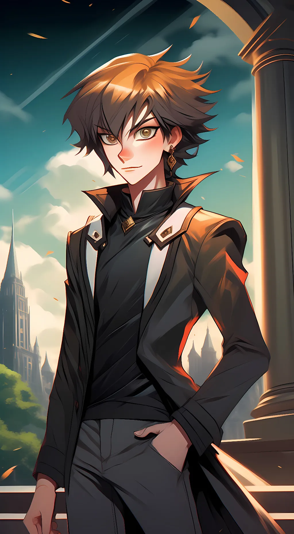 ai character: Jaden Yuki background